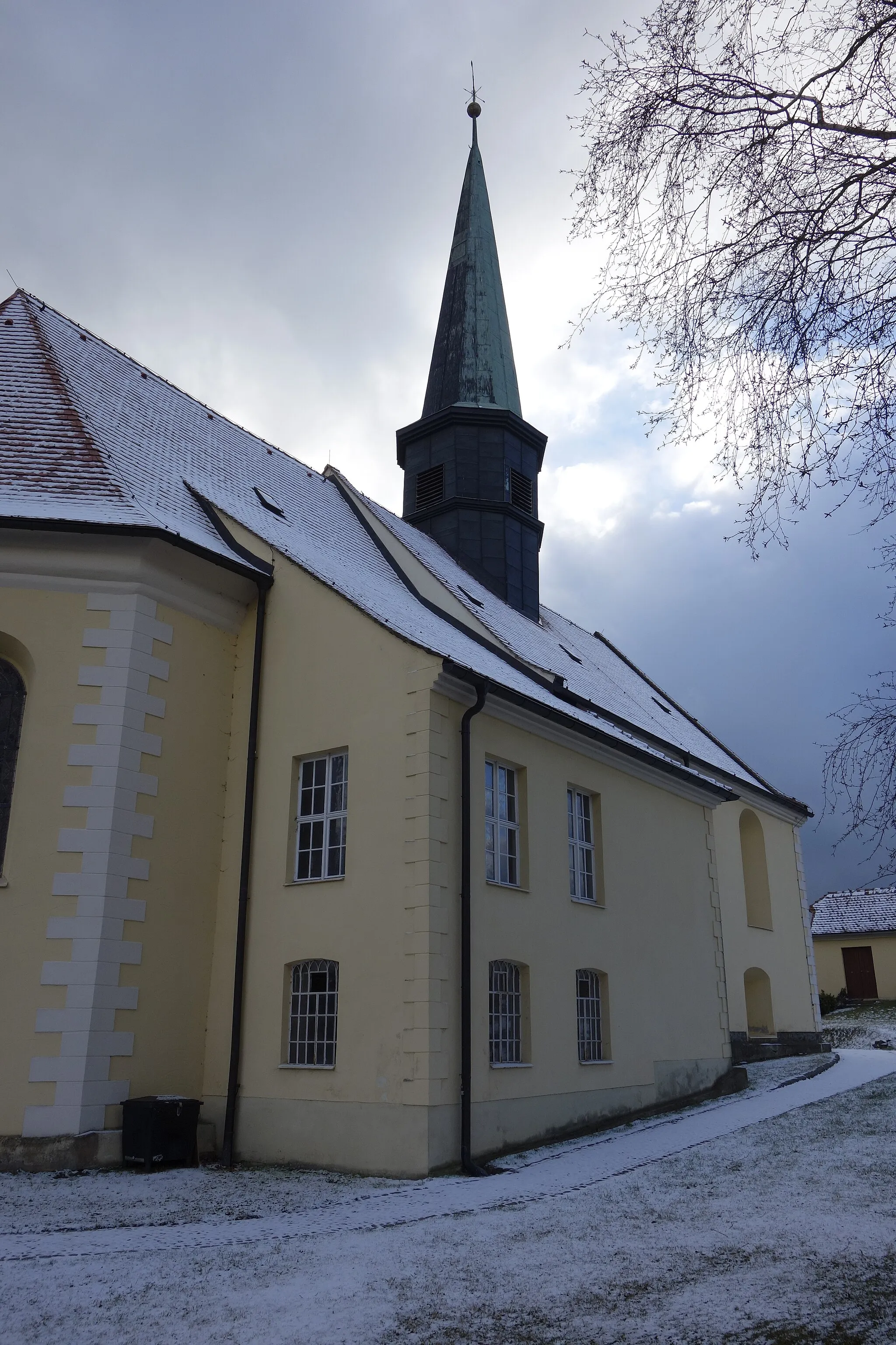 Photo showing: Kirche Rennersdorf Januar 2018 (4)