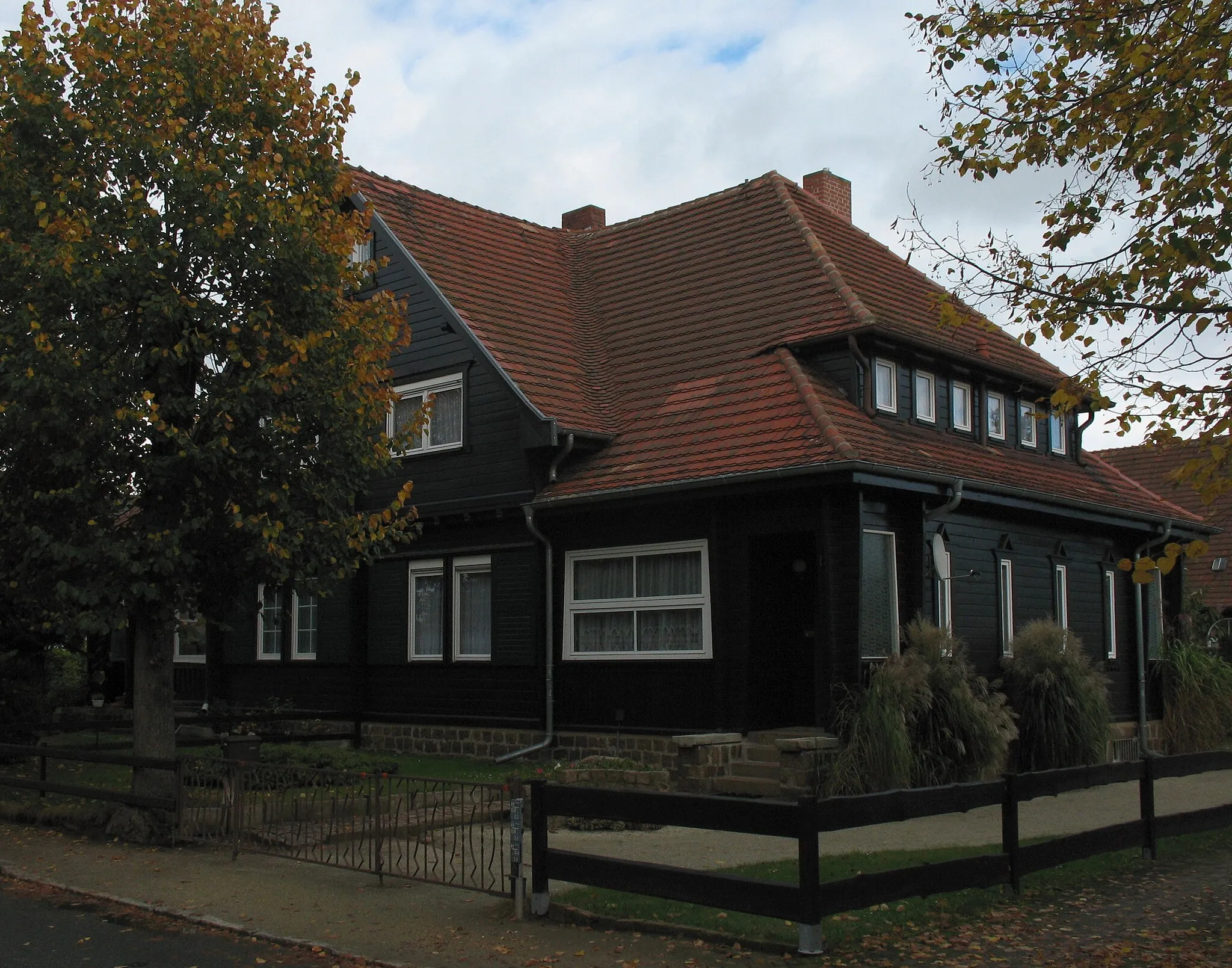 Photo showing: Wooden house in Niesky in Saxony, Germany