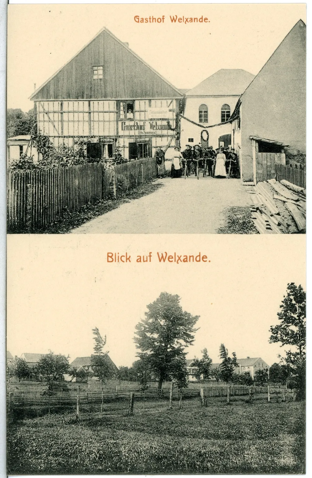 Photo showing: Welxande; Blick auf Welxande - Gasthof