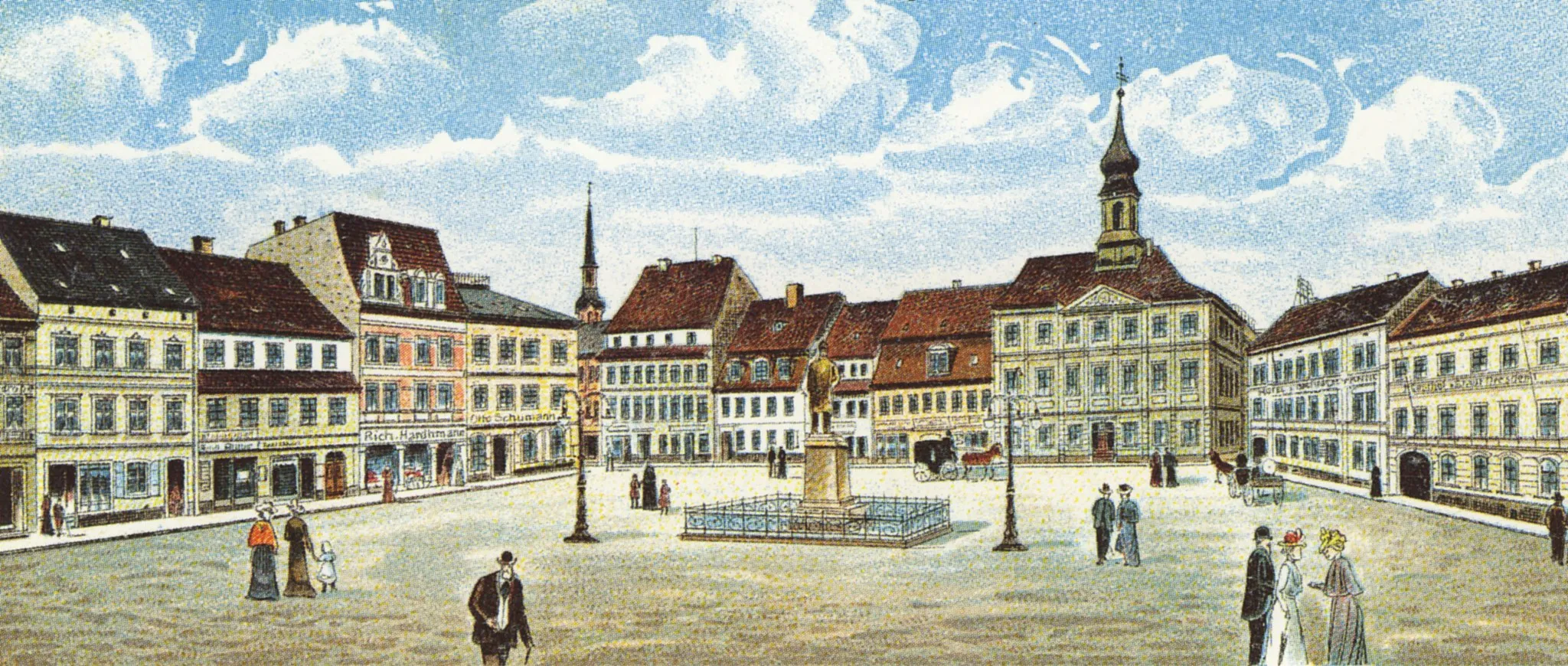 Photo showing: Marketplace in Radeberg.