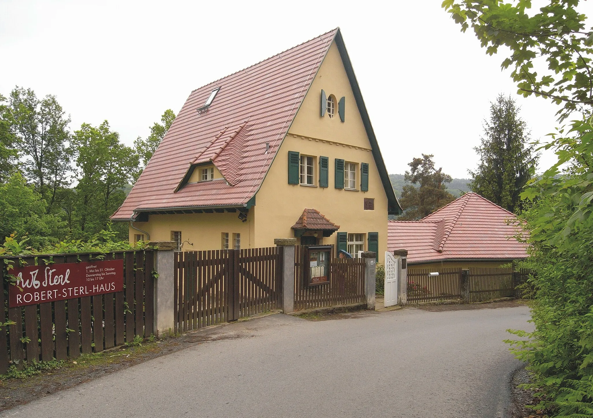 Photo showing: residence of Robert Sterl in Naundorf / Struppen (above Pötzscha), today a museum