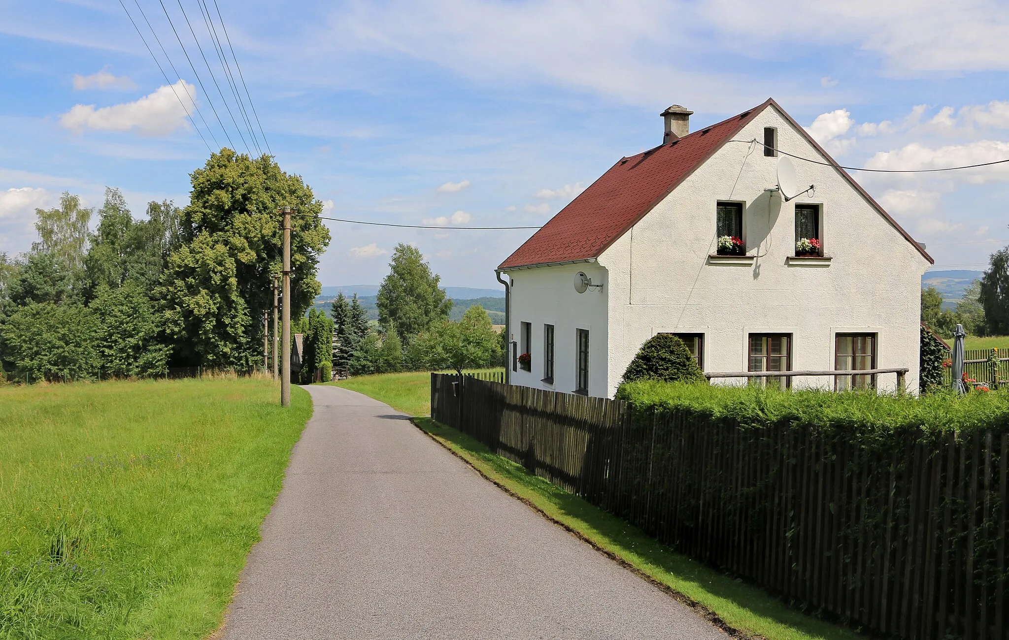 Photo showing: House No 120 in Dolní Suchá, part of Hrádek nad Nisou, Czech Republic.