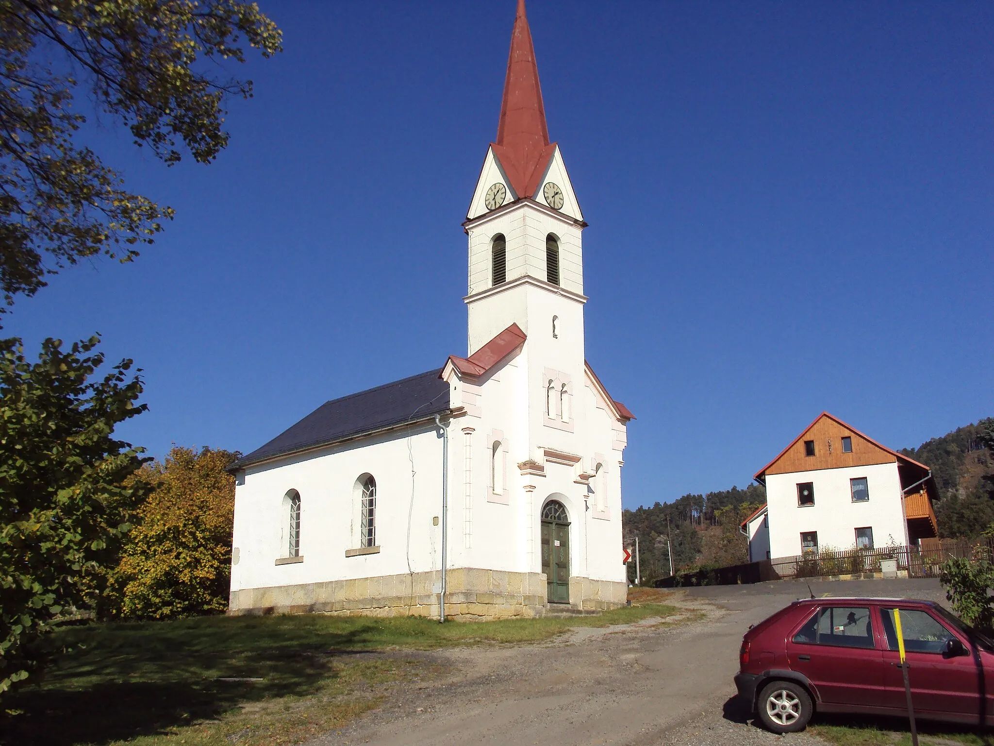 Photo showing: Kaple v obci Svojkov