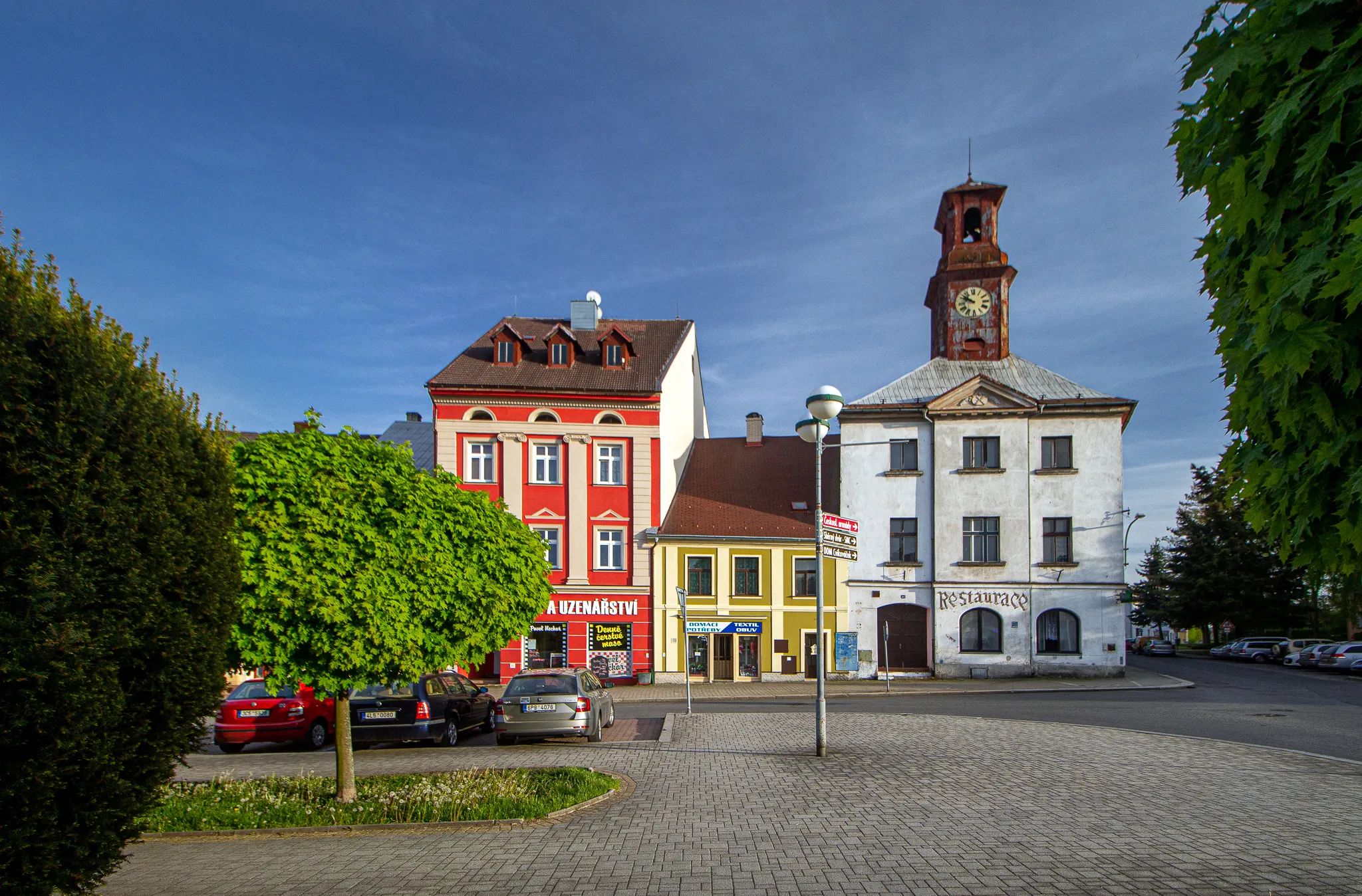 Photo showing: Cvikov, Náměstí Osvobození