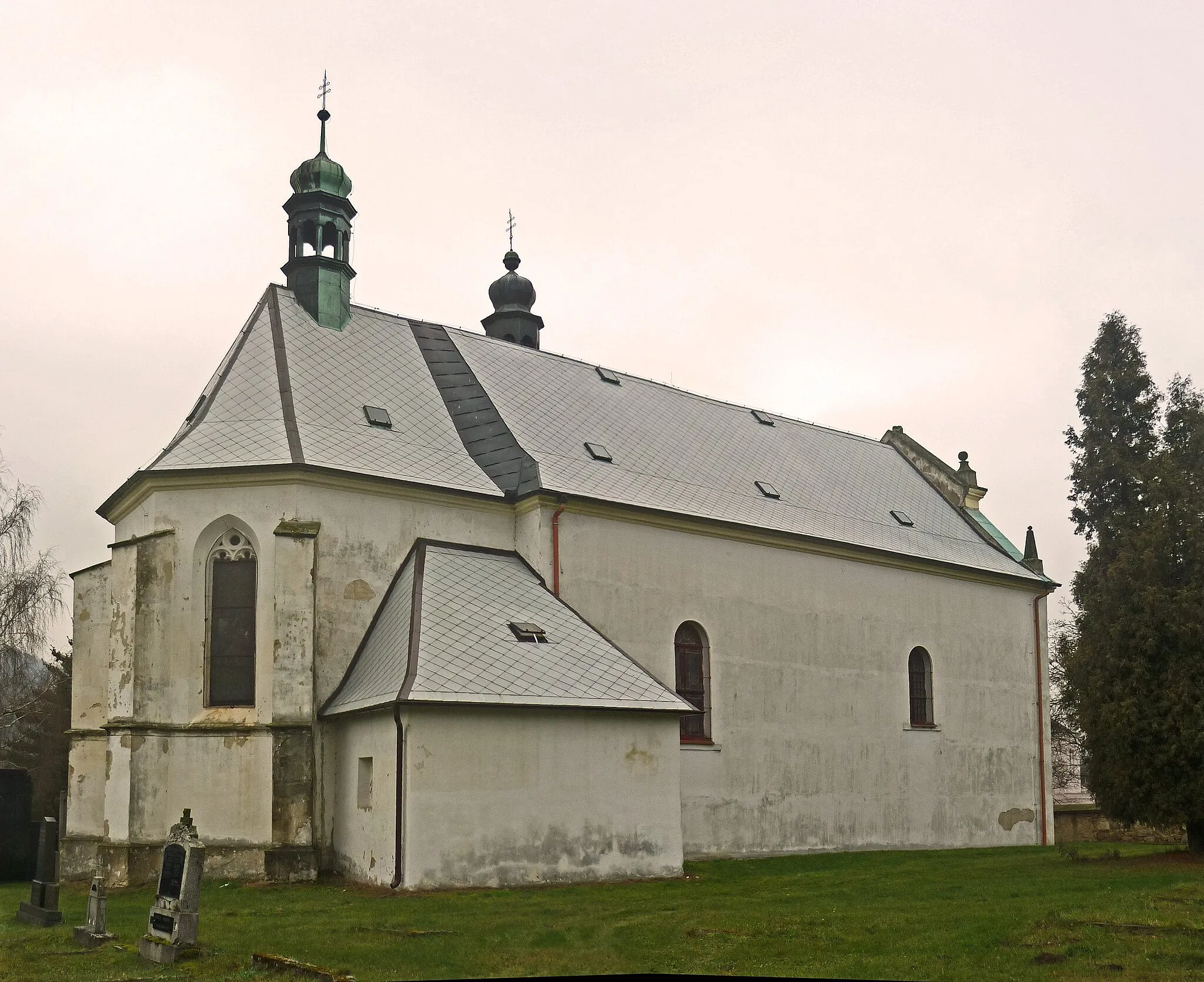 Photo showing: Dreikönigskirche in Königswald (Libouchec)