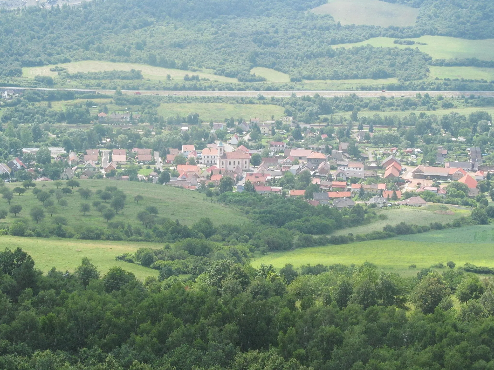 Photo showing: Želenice from Ovčí vrch Hill