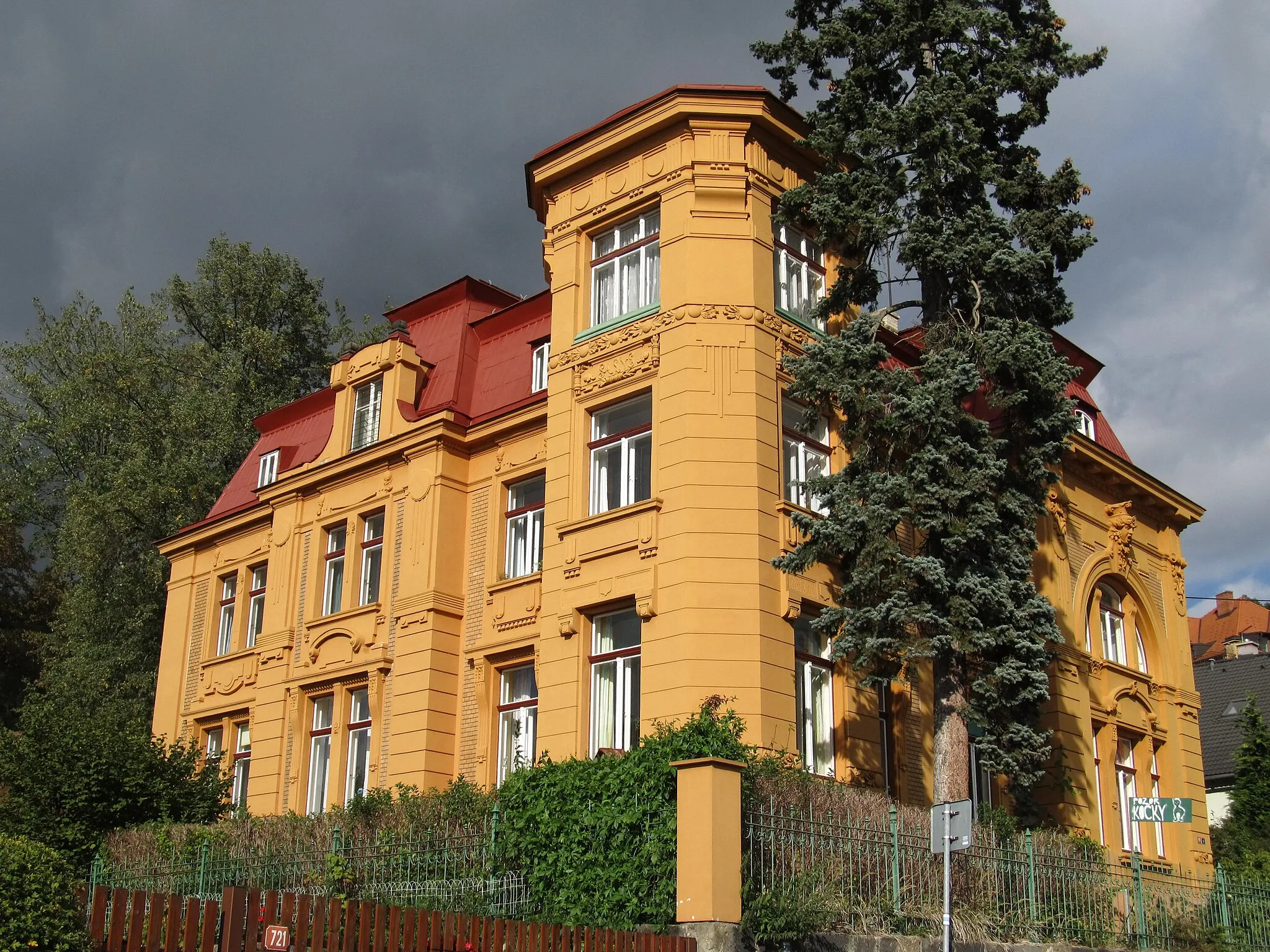 Photo showing: Secesní vila v Máchově ulici