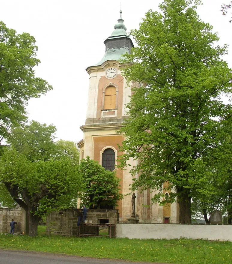 Photo showing: Kostel sv. Jana Nepomuckého - Staré Křečany