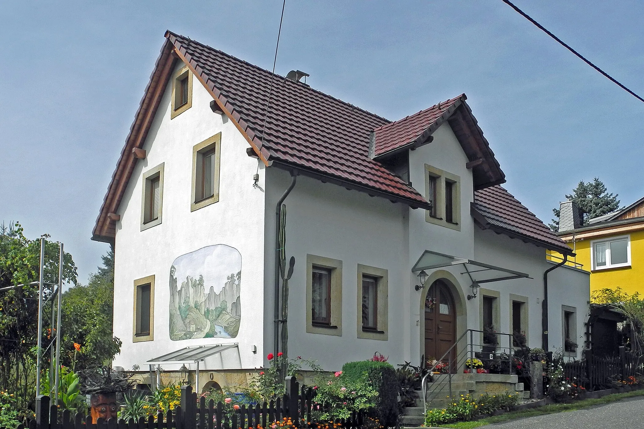 Photo showing: Wohnhaus in Kleinhennersdorf, OT von Gohrisch, Hauptstr. 59