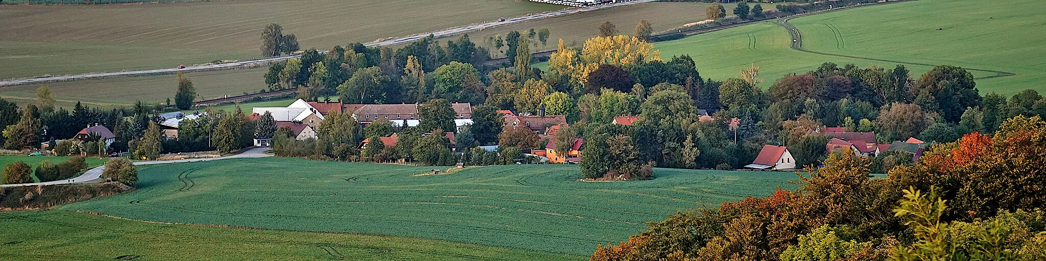 Photo showing: Blick auf Wendisch-Paulsdorf vom König-Friedrich-August-Turm aus.