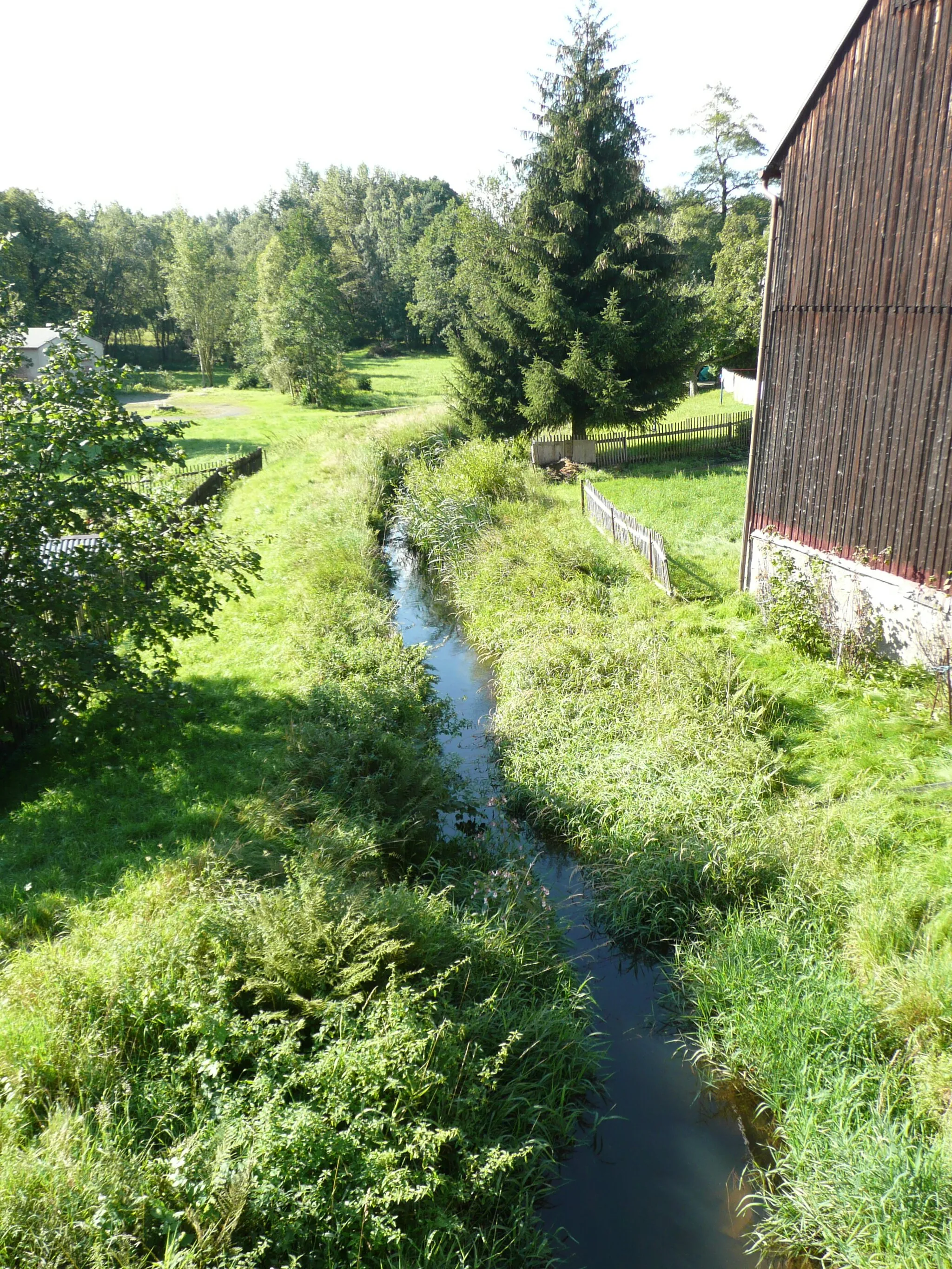 Photo showing: Churprinzer Bergwerkskanal in Großschirma, Erzgebirge