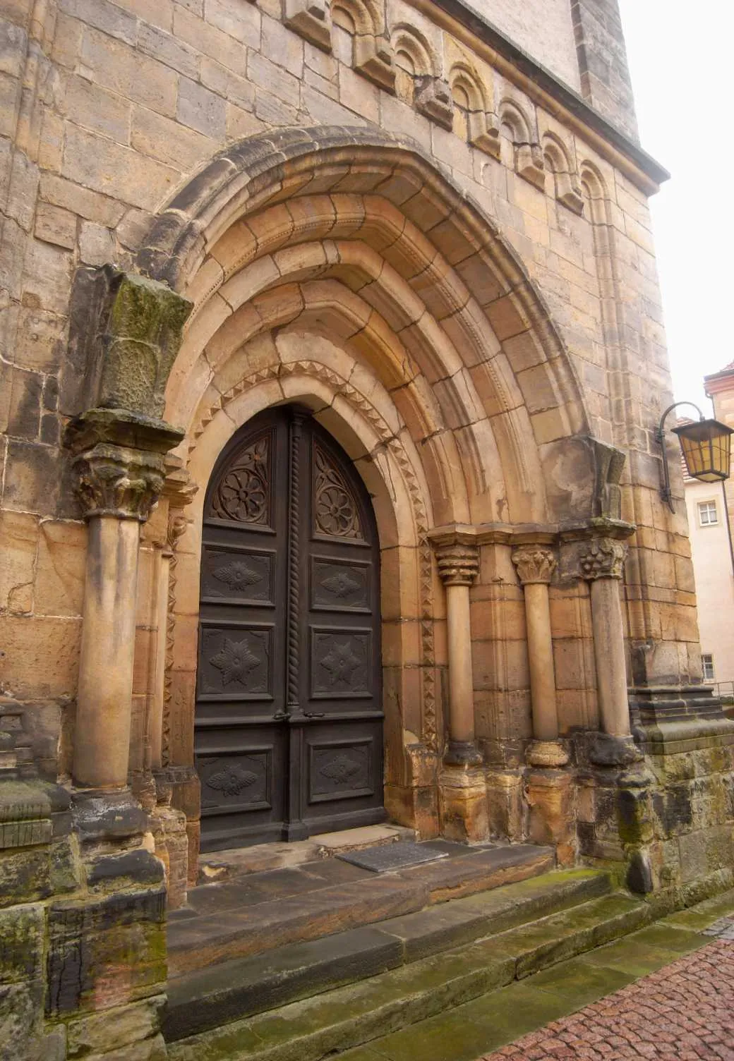 Photo showing: Dippoldiswalde, city church St. Mary and Laurentius, main portal (sandstone)