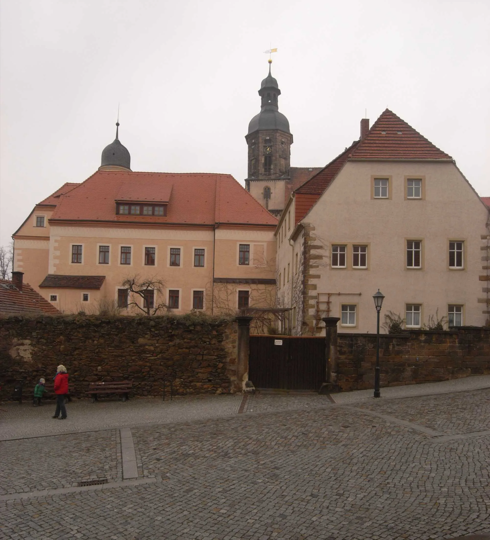 Photo showing: Dippoldiswalde, castle and city church St. Mary and Laurentius