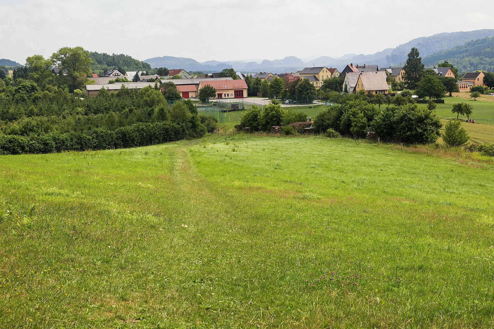 Photo showing: Altendorf (Sebnitz), view onto the village