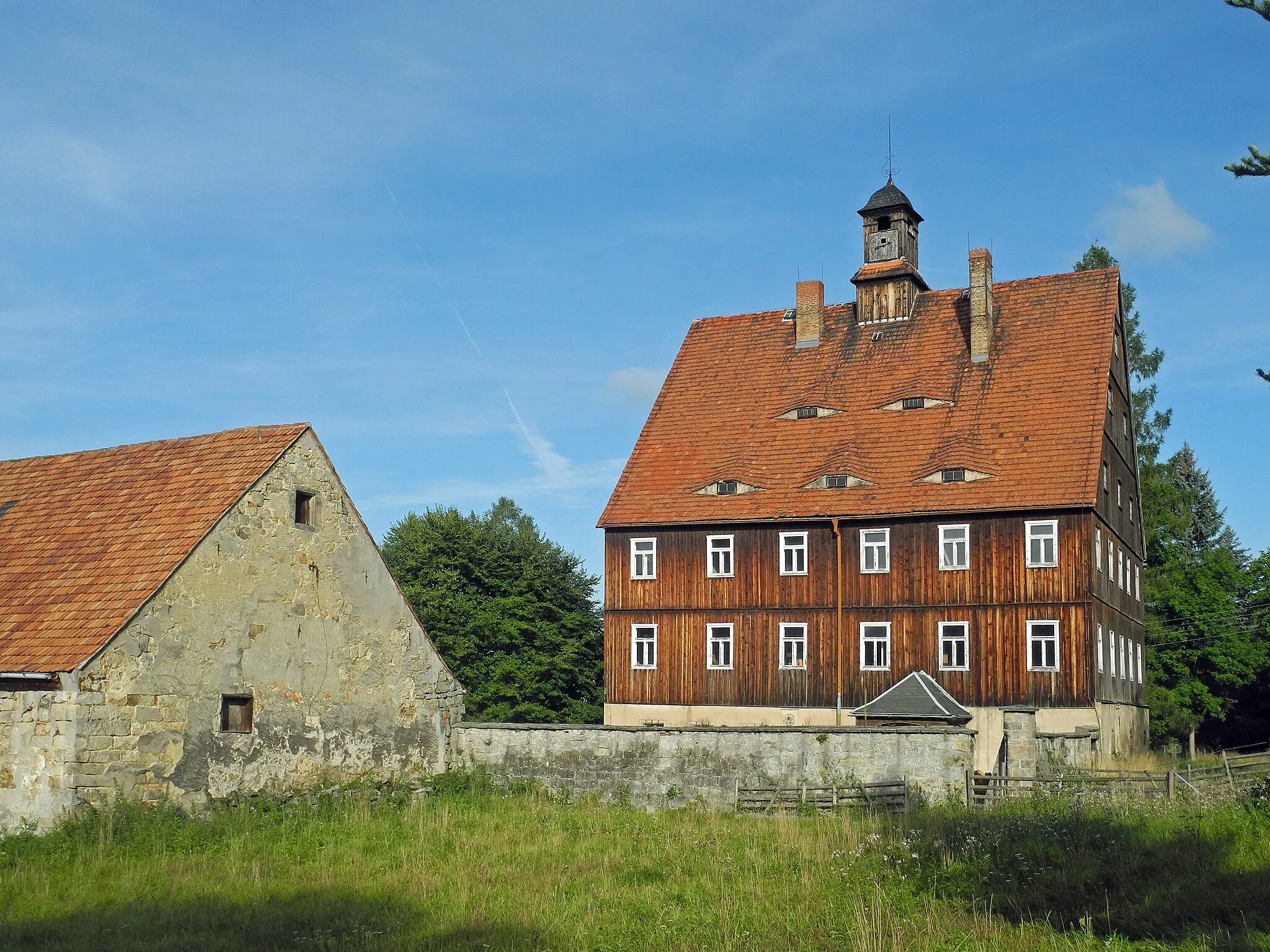 Photo showing: Ehem. Forsthof in Cunnersdorf, OT von Gohrisch, Cunnersdorfer Str. 29