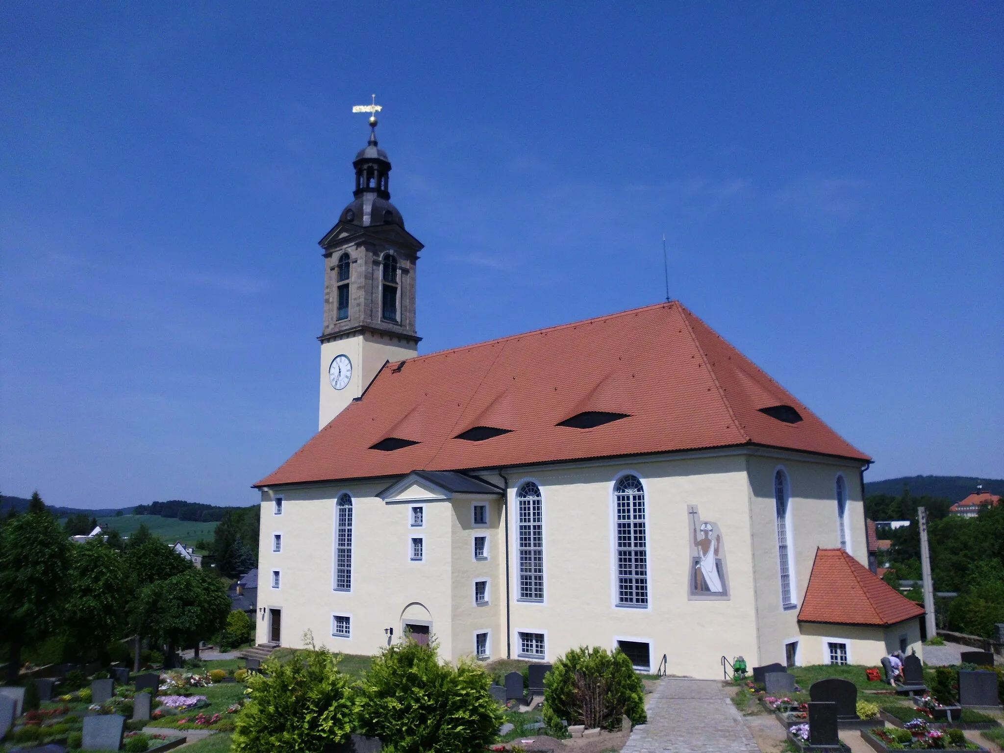 Photo showing: Evangelisch-Lutherische Kirche zu Sohland an der Spree