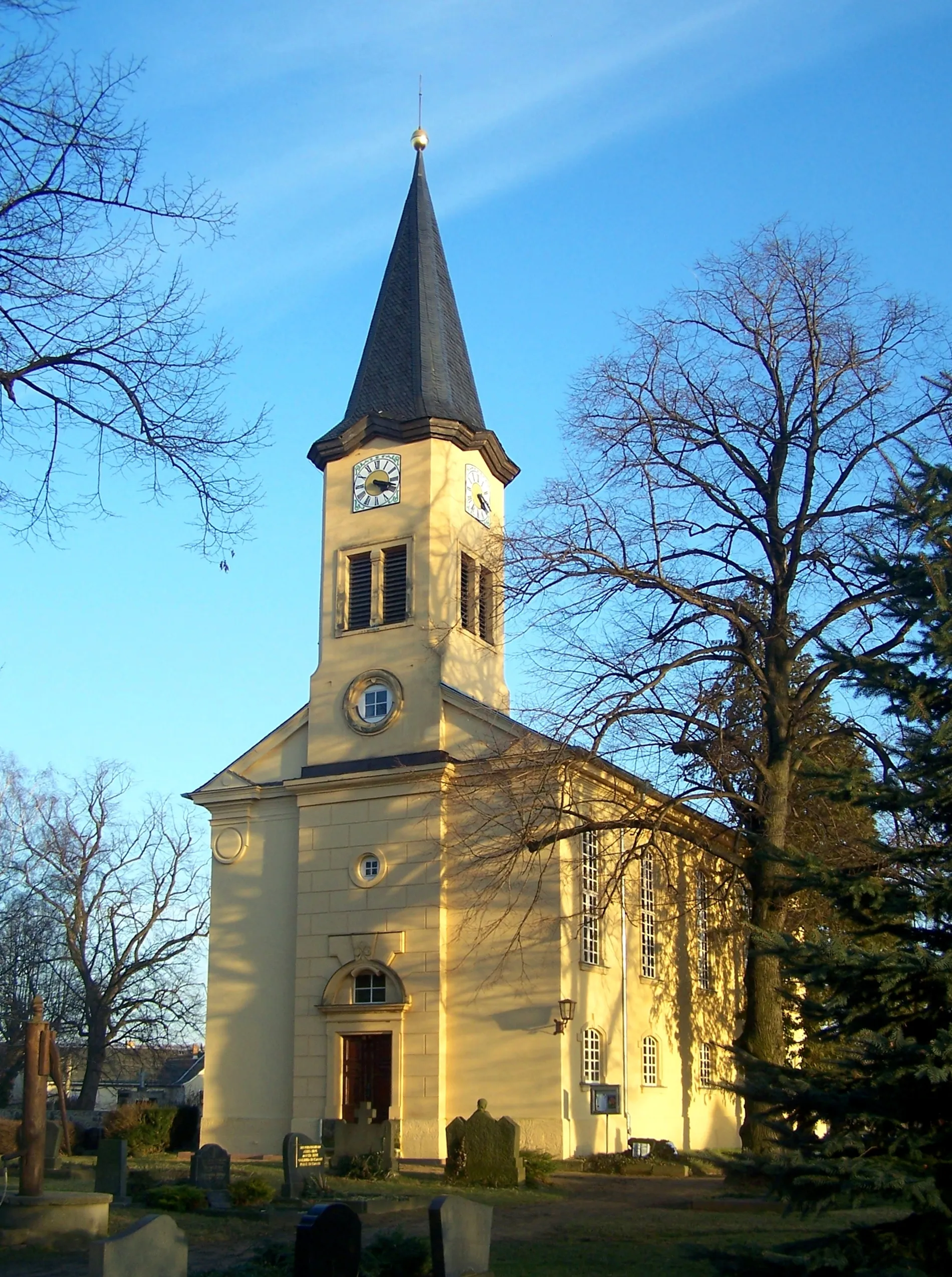 Photo showing: Jakobuskirche de:Niederau, Landkreis Meißen