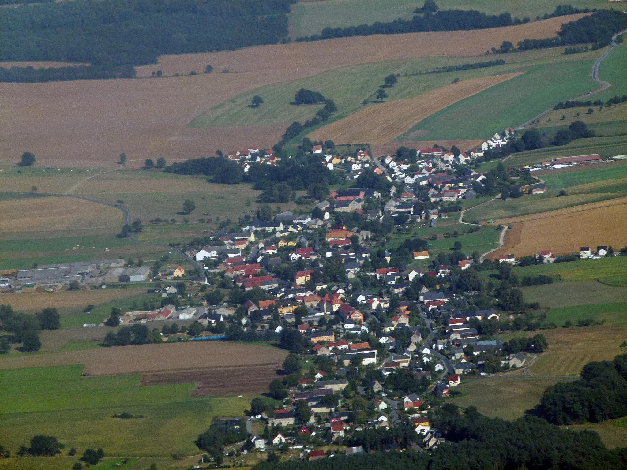 Photo showing: Luftbild von Großnaundorf