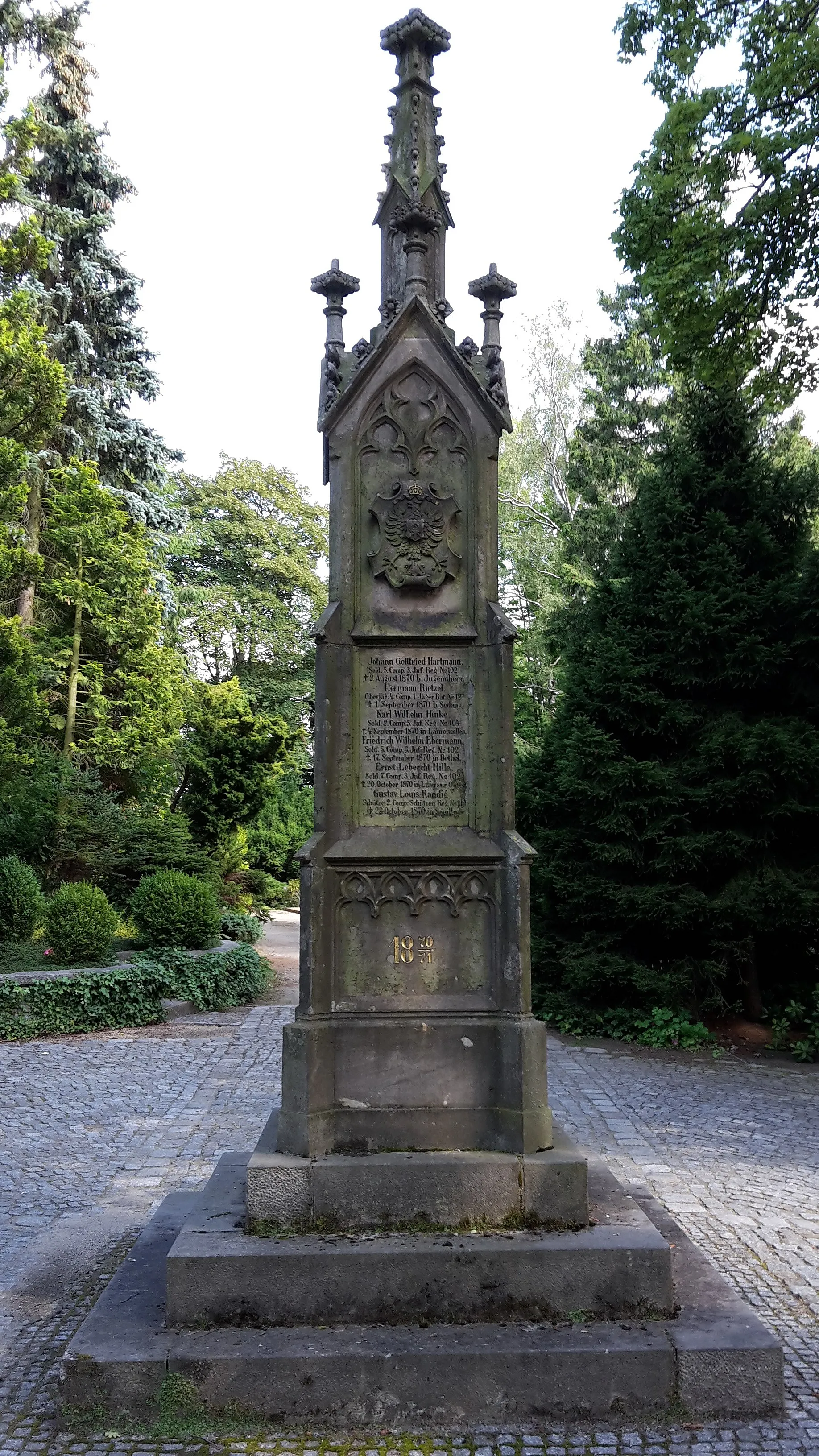 Photo showing: Denkmal für die Gefallenen der deutschen Einigungskriege