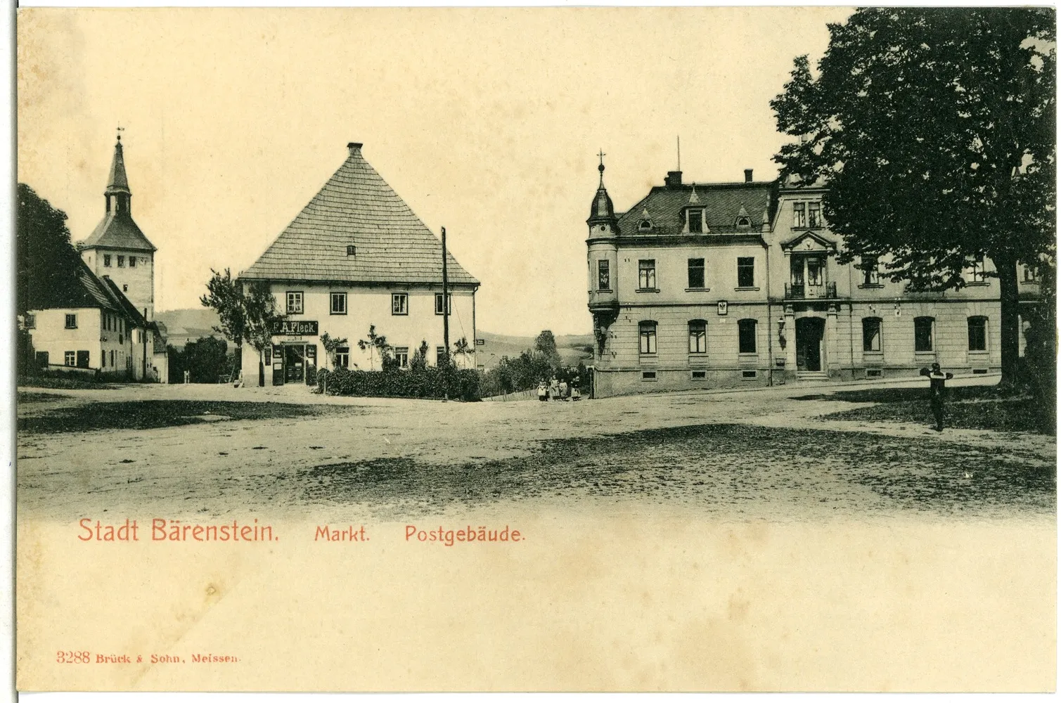 Photo showing: Bärenstein; Post, Markt