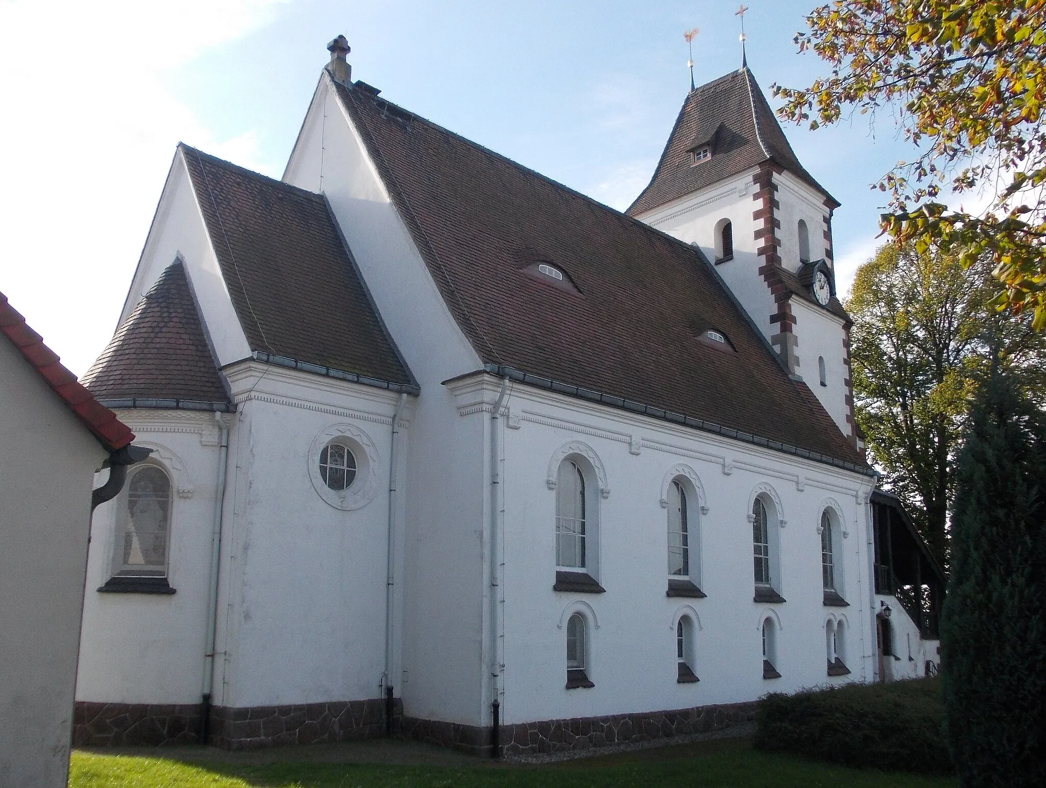 Photo showing: Grossweitzschen church (Mittelsachsen district, Saxony)