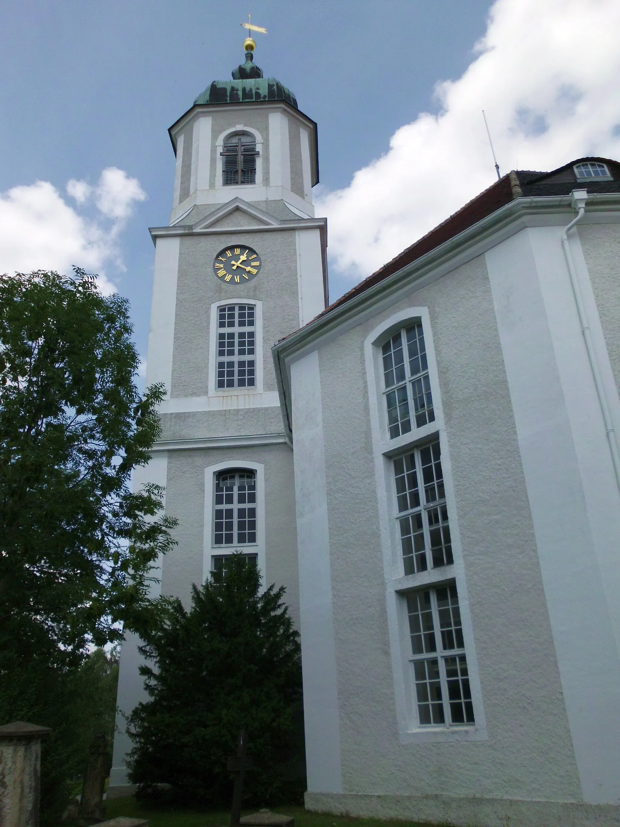 Photo showing: Uhyst am Taucher, Autobahnkirche. 1801 geweiht.

Westseite