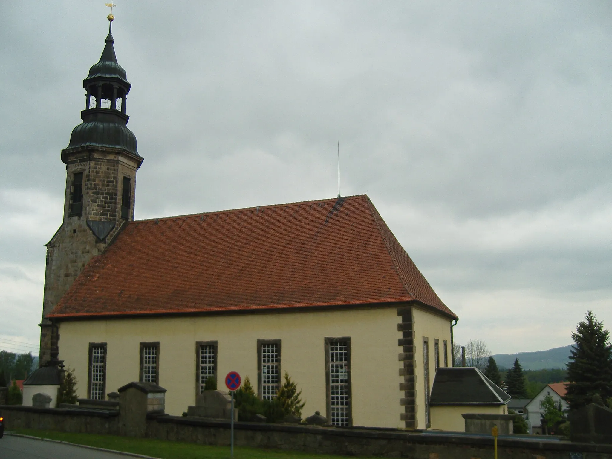 Photo showing: Denkmalgeschütztes Kirche in Waltersdorf; Gemeinde Großschönau