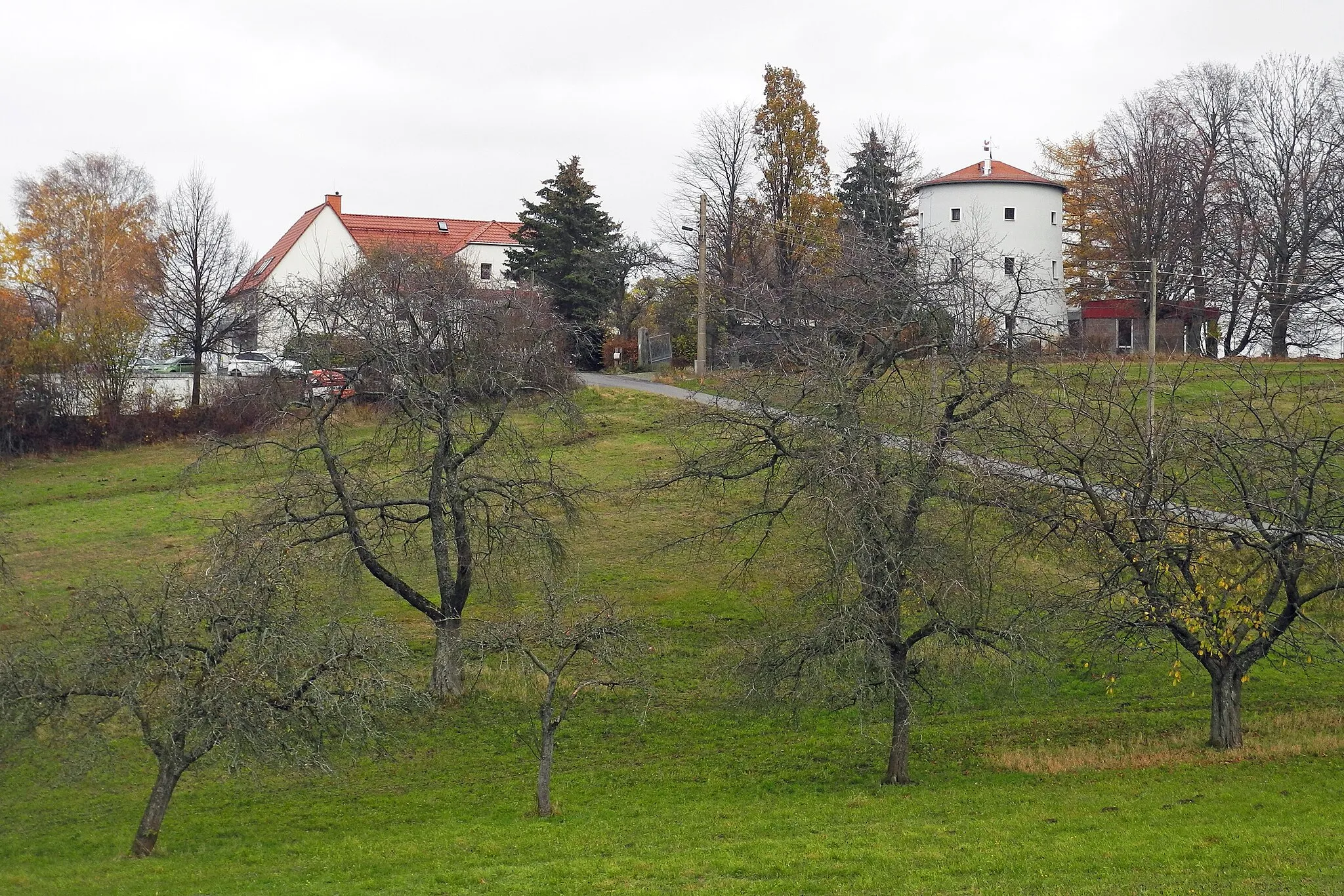Photo showing: Turmwindmühle in Steina (Sachsen), Ohorner Straße 26a