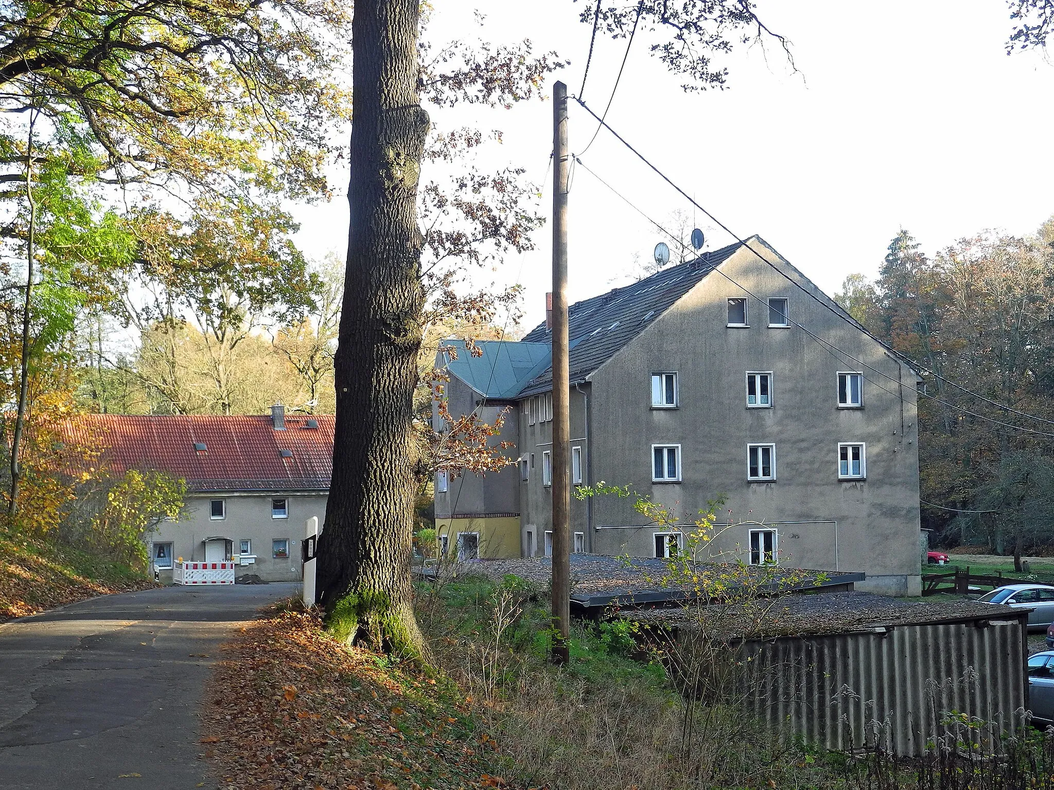Photo showing: Ehem. Arnoldsmühle an der Wesenitz bei Schmiedefeld (Großharthau), Hauptstr. 78