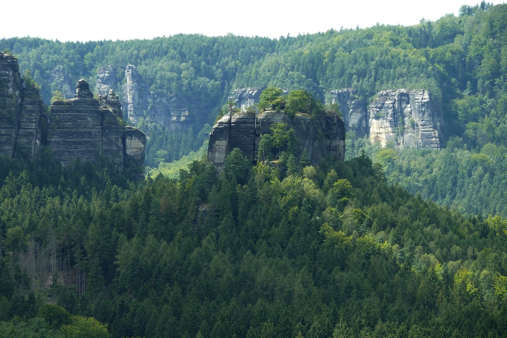Photo showing: Winterstein in der Sächsischen Schweiz