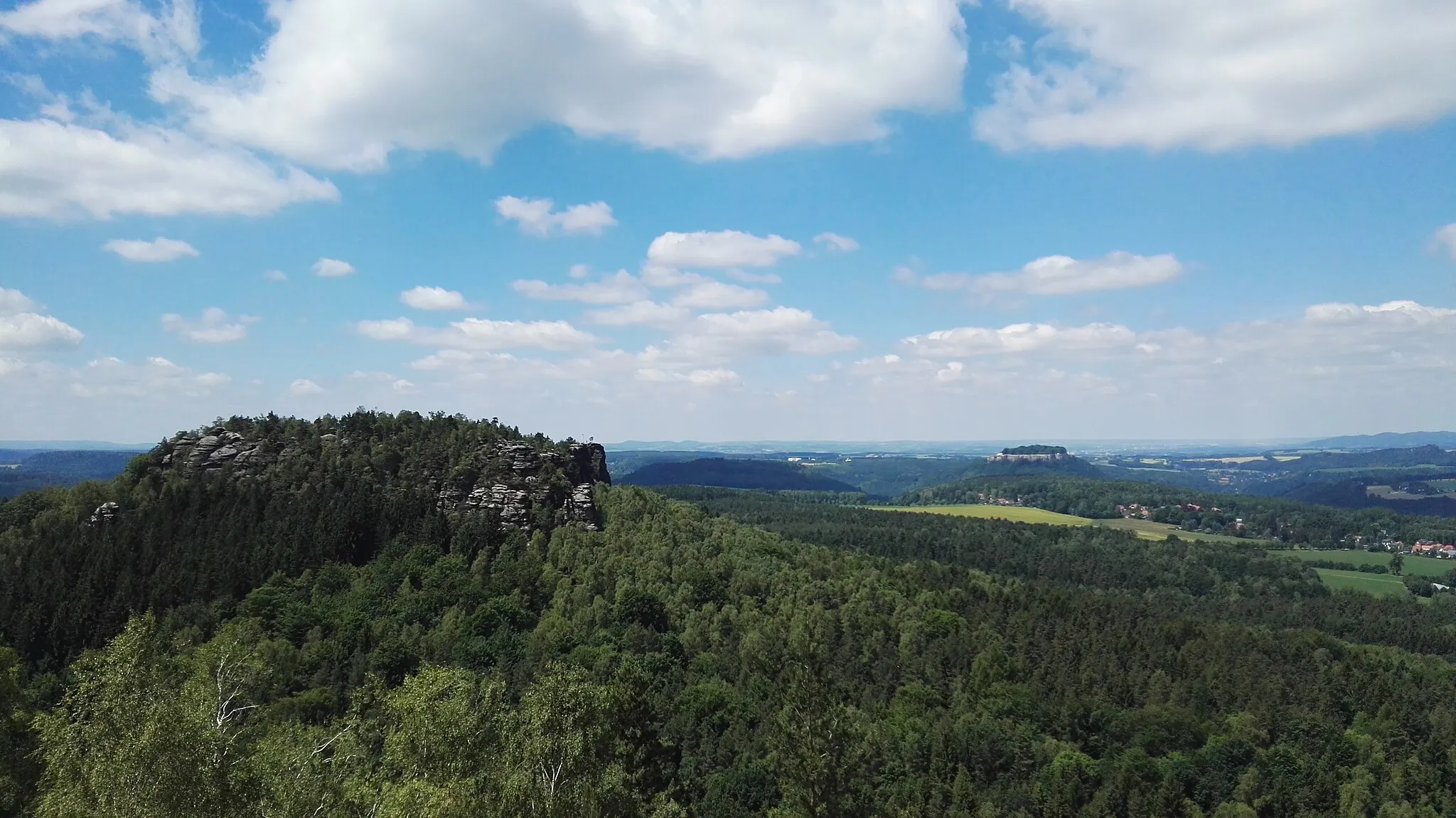 Photo showing: Blick vom Papststein