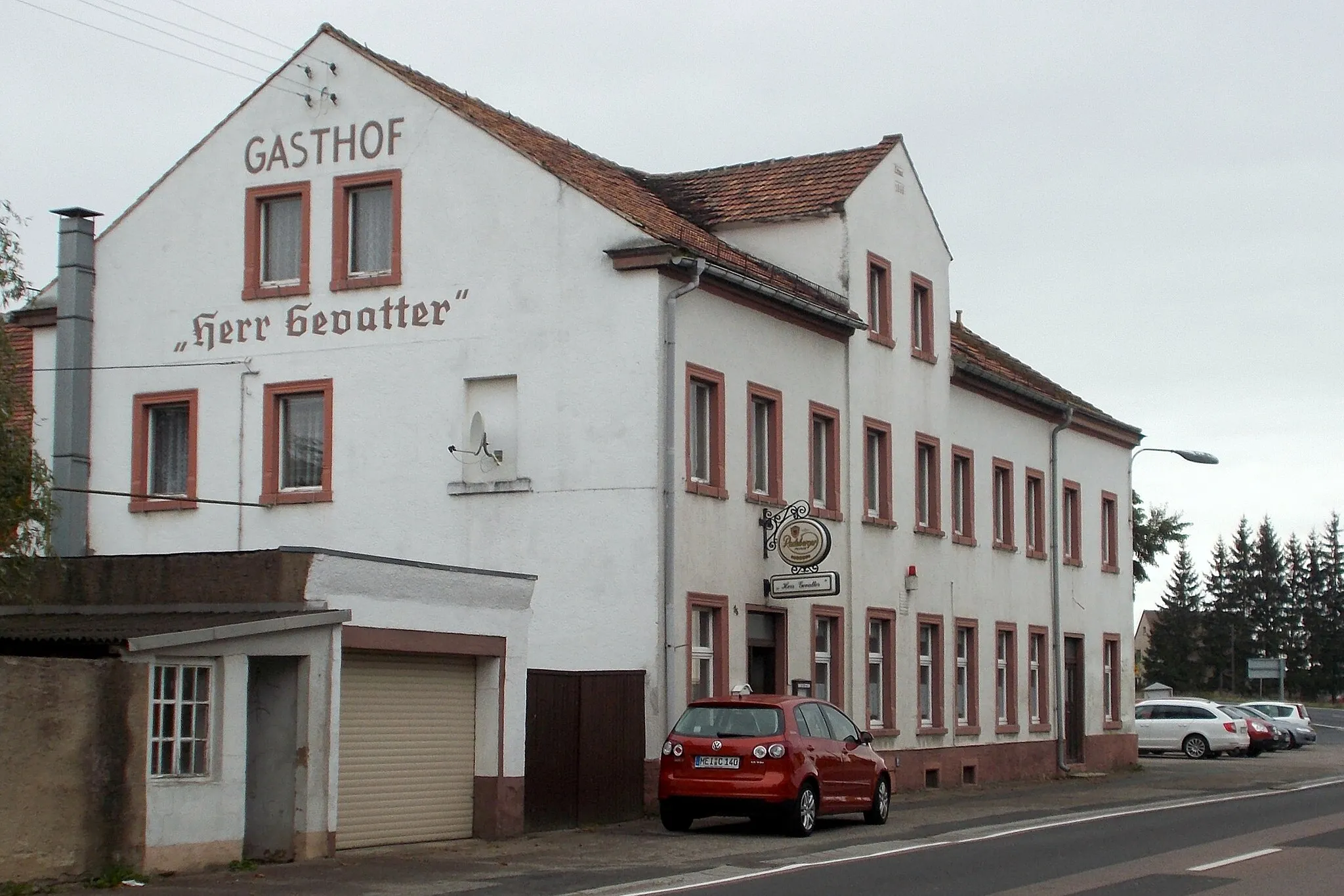 Photo showing: Gasthof der Gevatter in Wölkisch bei Meißen