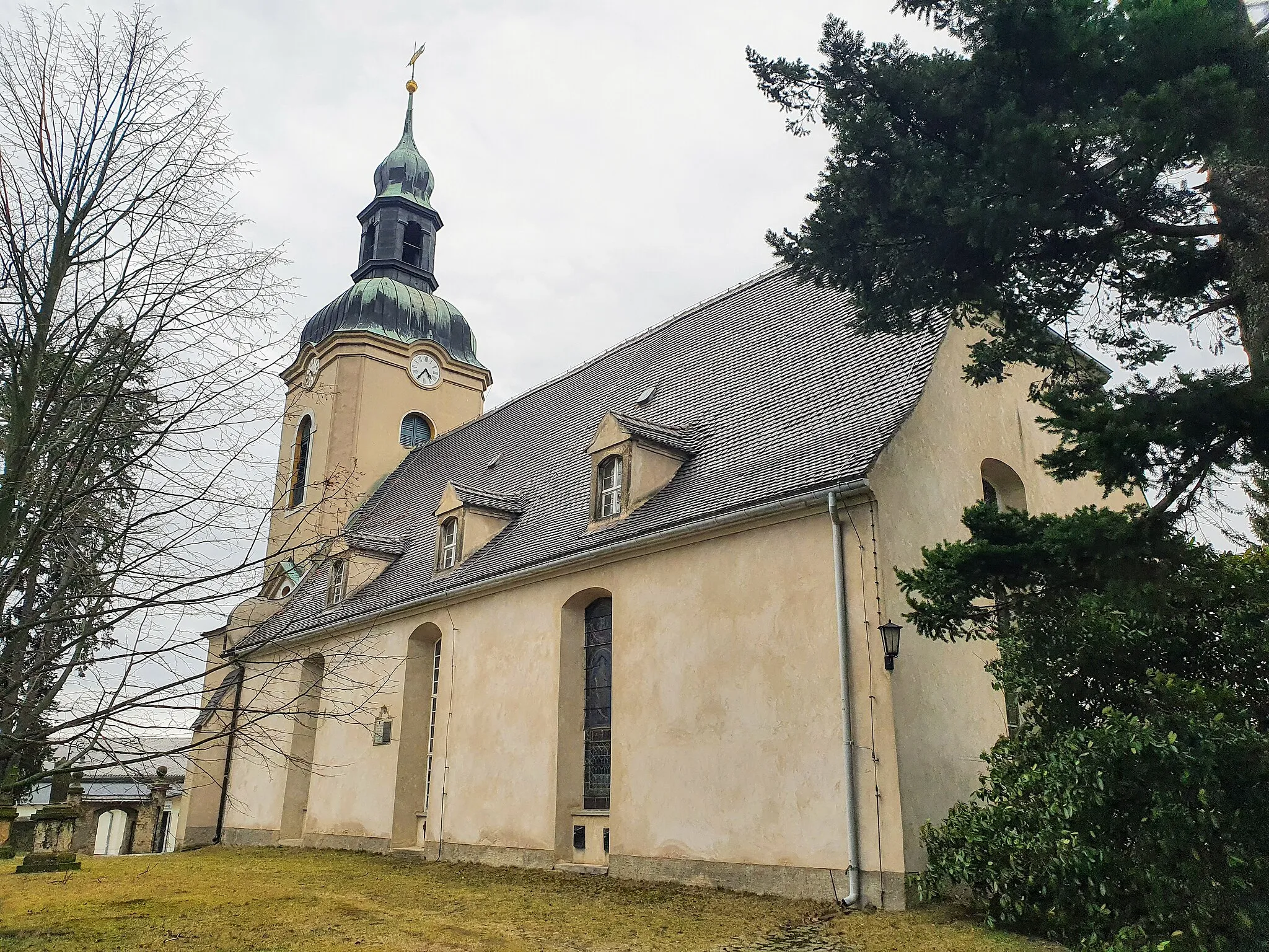 Photo showing: Kirche (Einzeldenkmal zu ID-Nr. 09304065) Krohnenbergstraße 3