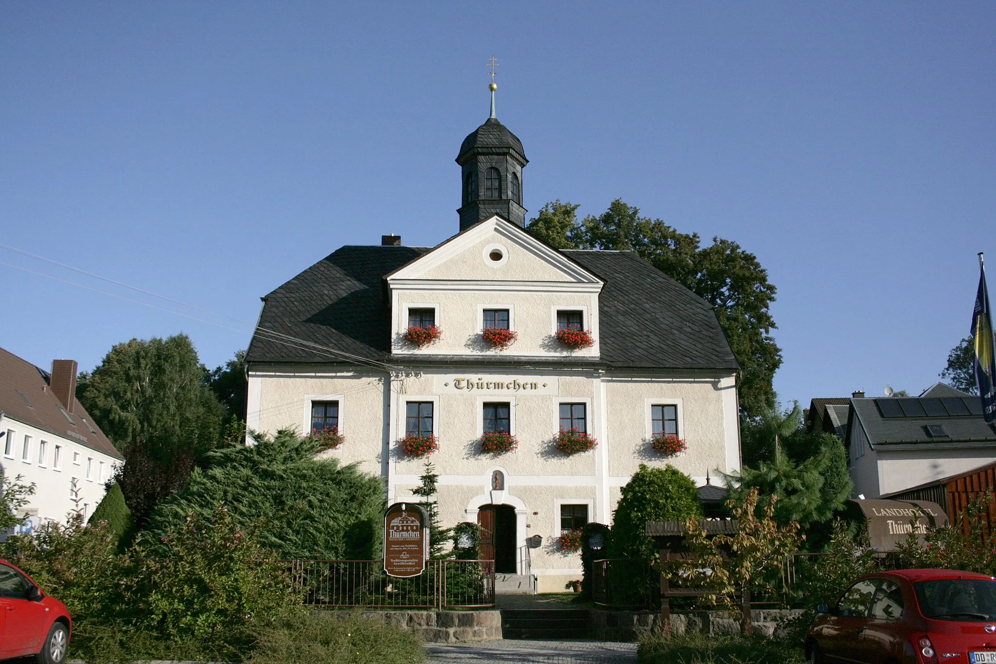 Photo showing: Hotel Thürmchen am Marienplatz in Schirgiswalde