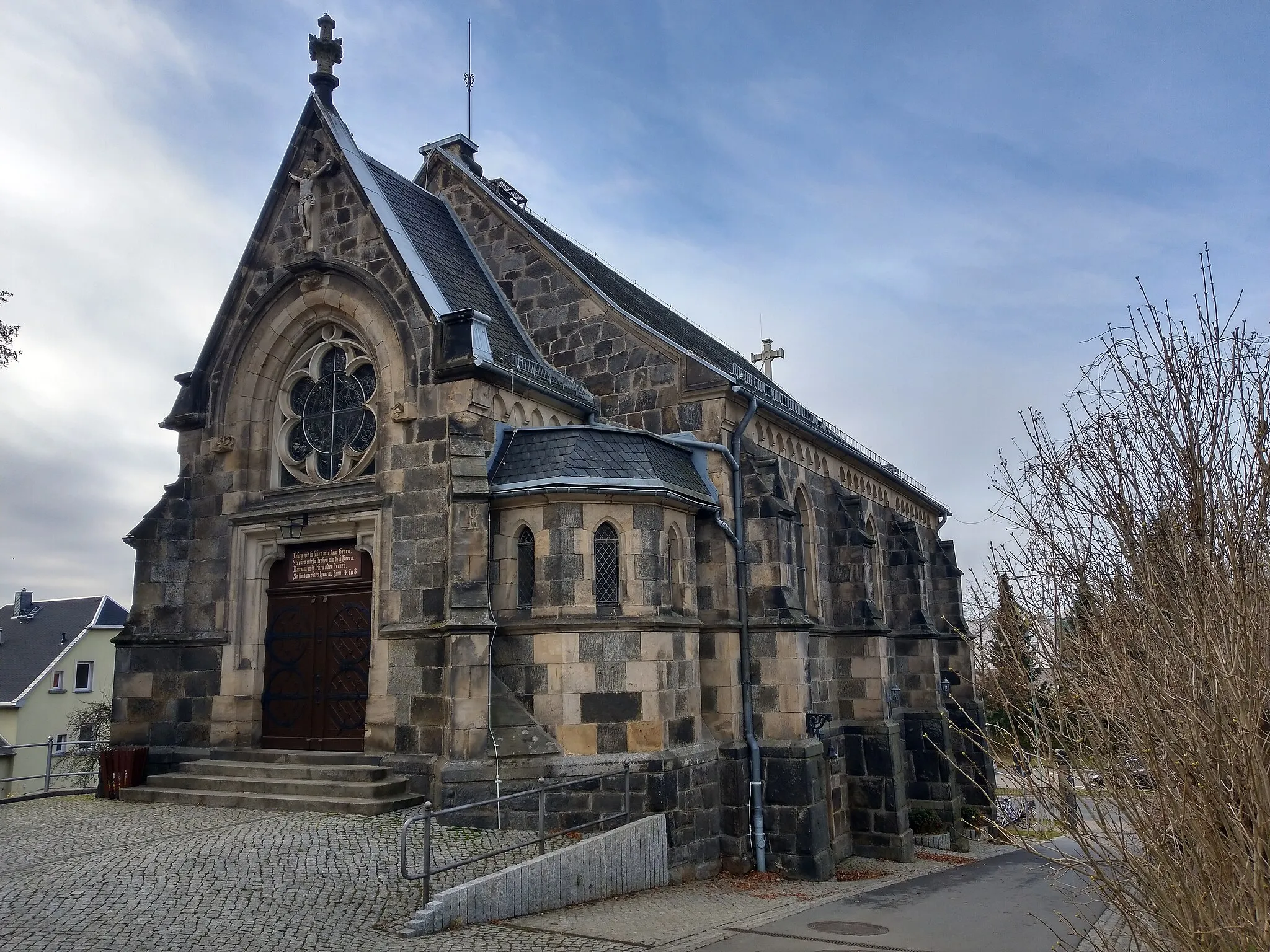 Photo showing: Friedhofskapelle im Neuen Friedhof