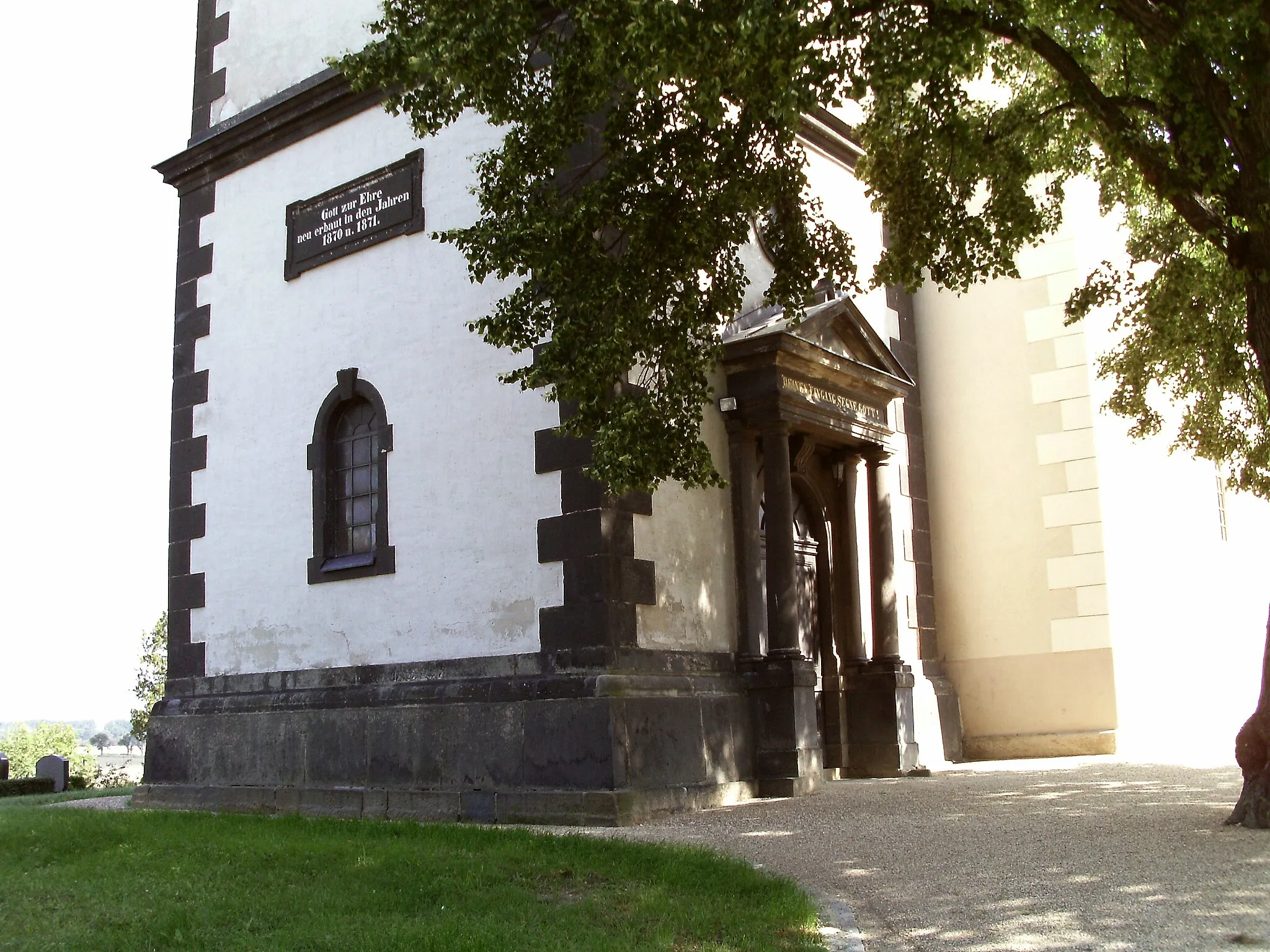 Photo showing: Detail of Blosswitz church (Stauchitz, Meissen district, Saxony)