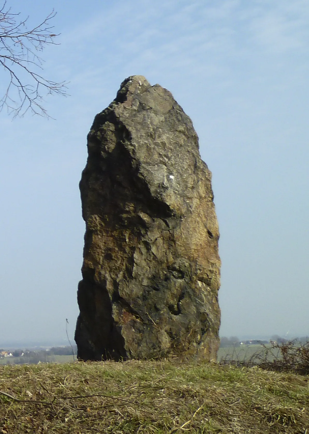 Photo showing: Menhir auf dem Huthübel bei Steudten