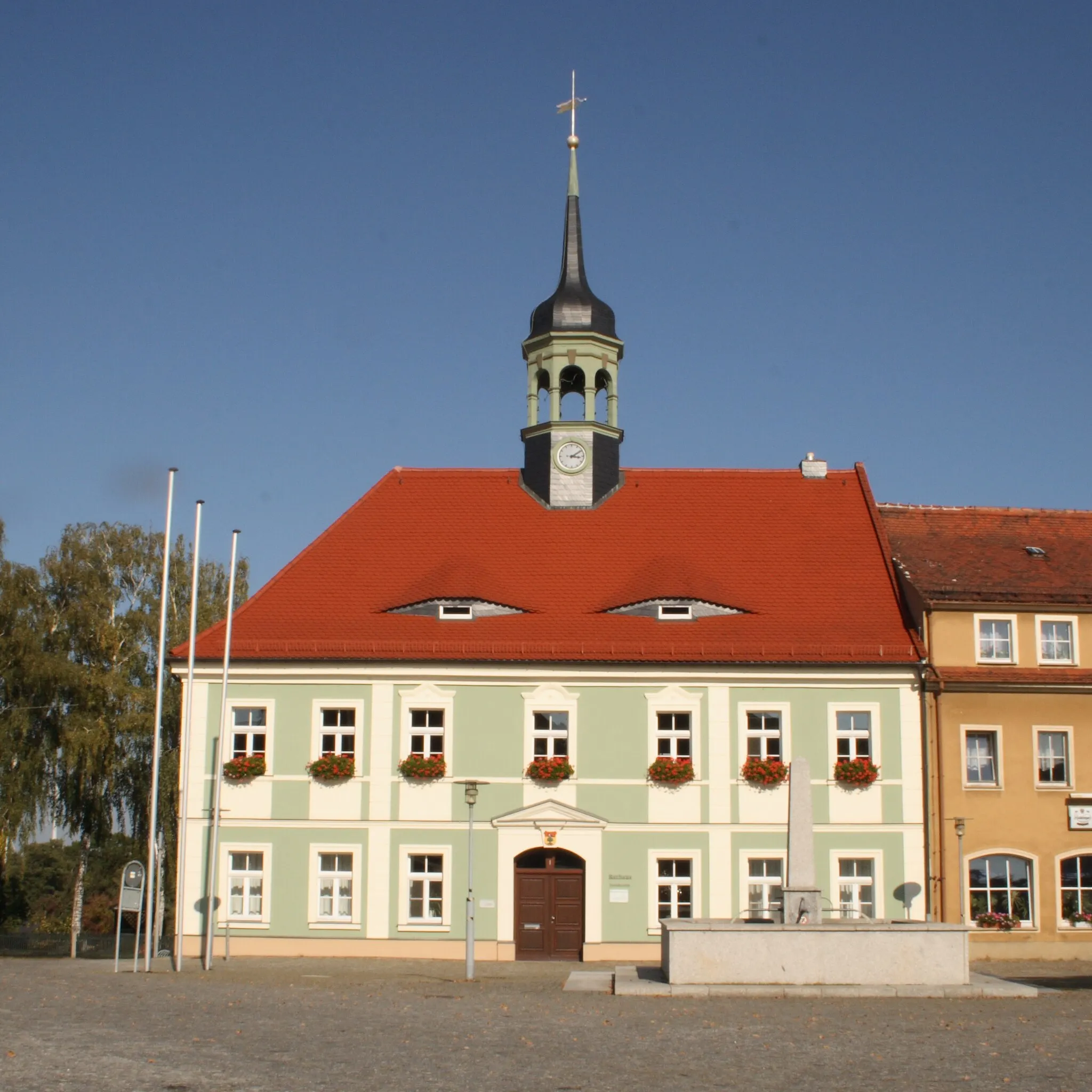Photo showing: Town hall of Elstra/Germany.