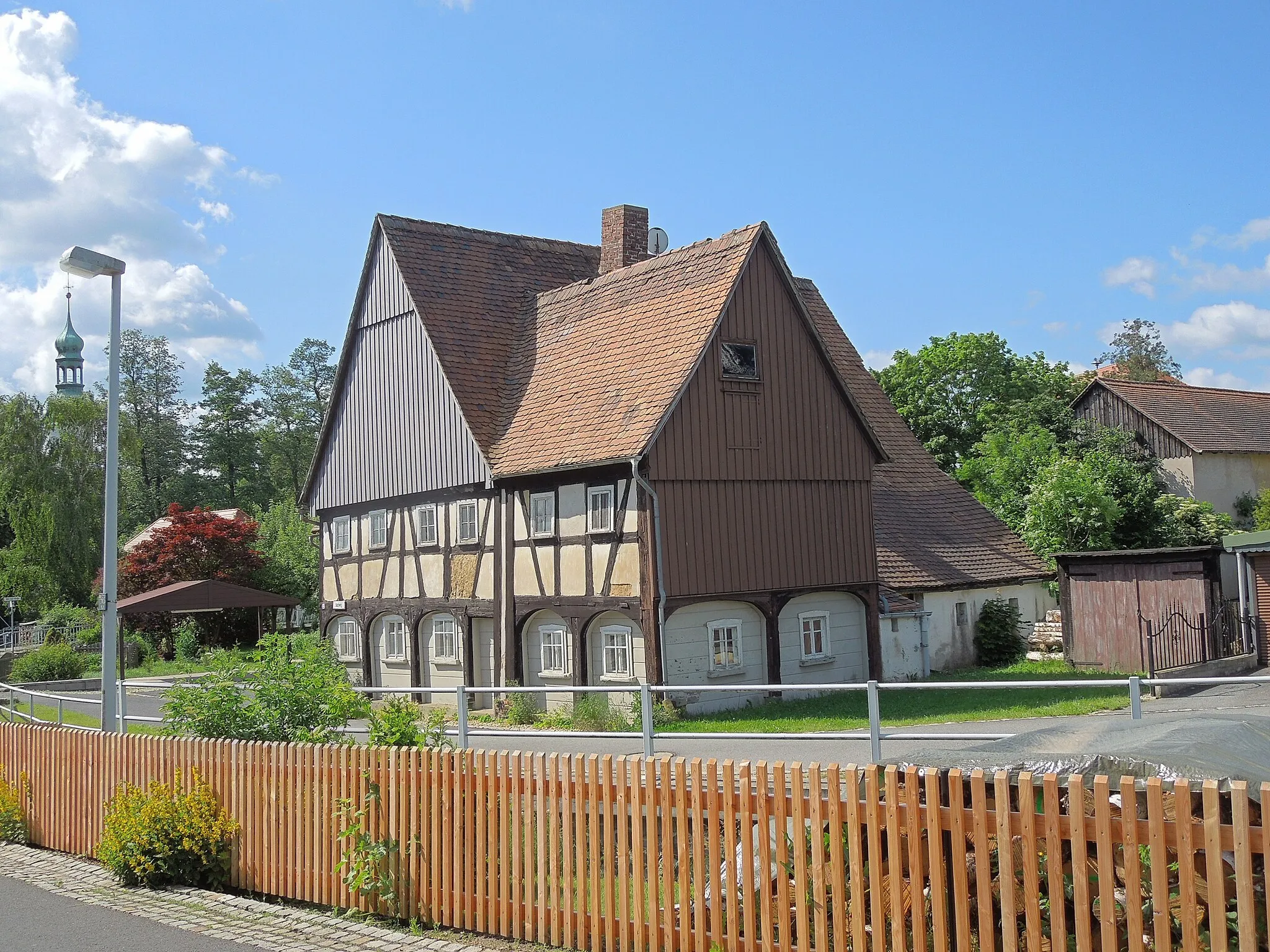 Photo showing: Umgebindehaus Bachweg 40 in Oberseifersdorf