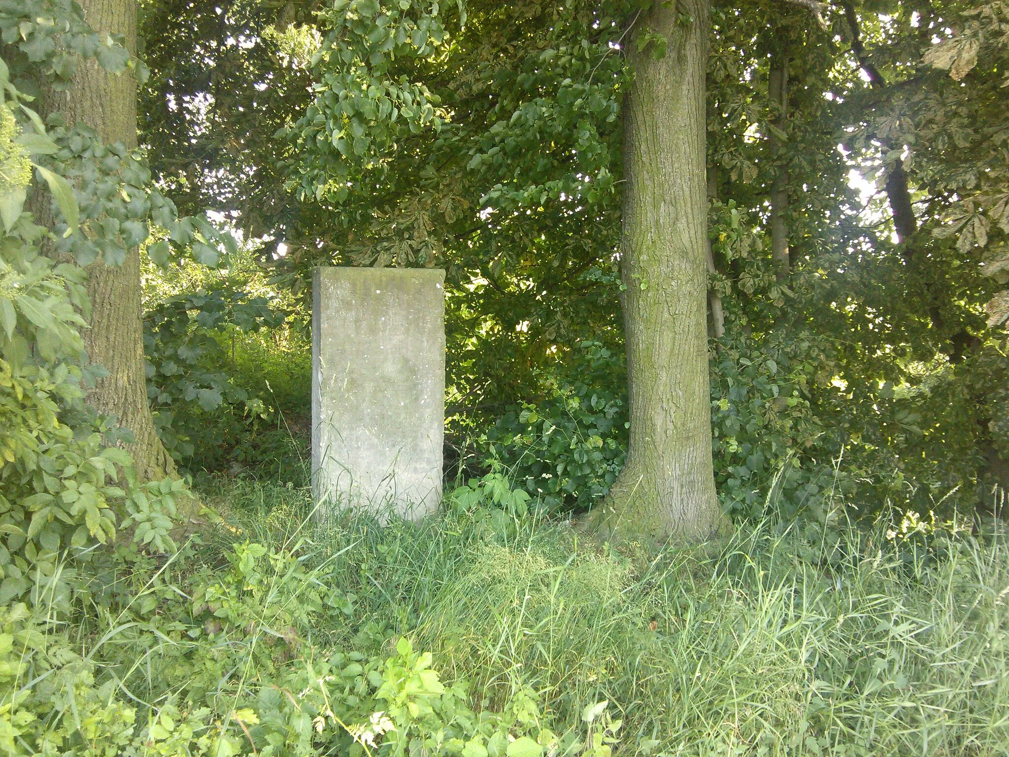 Photo showing: Memorial Peststein in Trogen. In memory of the victims of the pestilence in Trogen in 1607