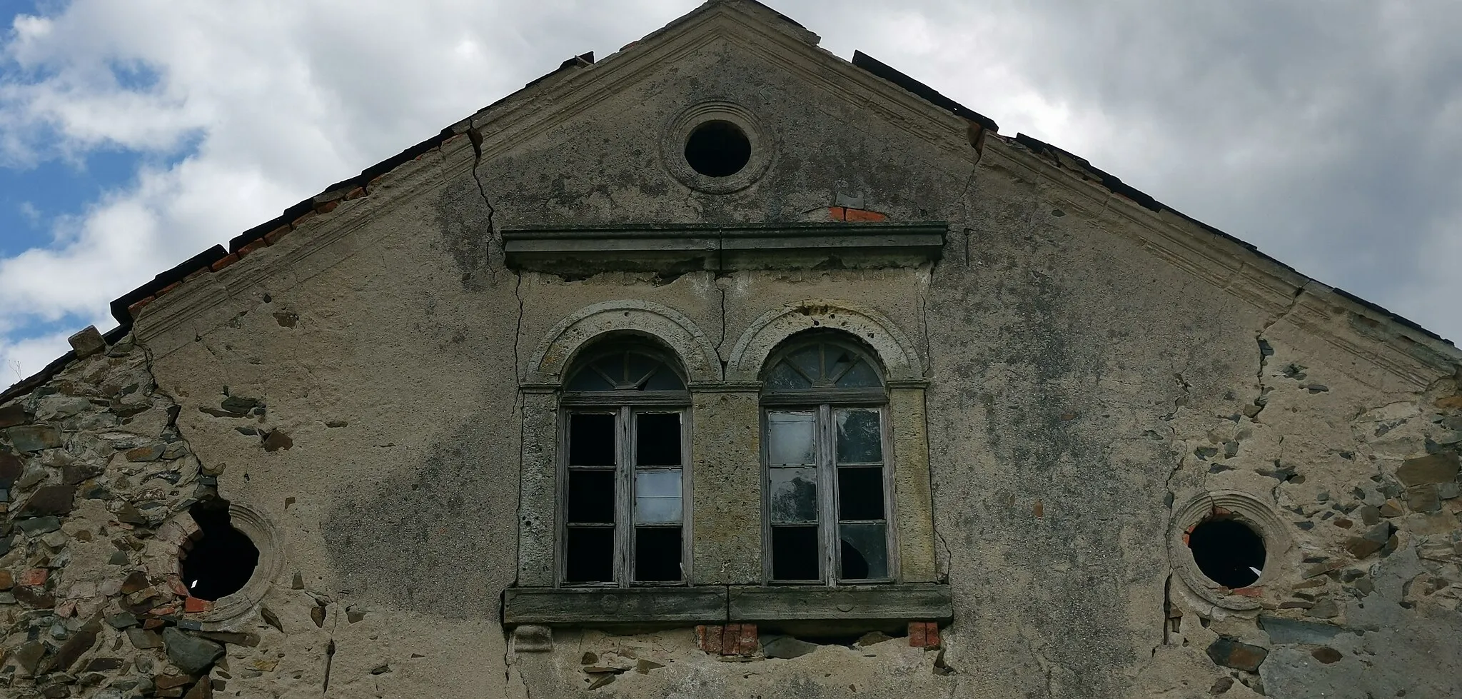 Photo showing: Denkmalgeschütztes Wohnstallhaus in Am Graben 3 in Lüttichau