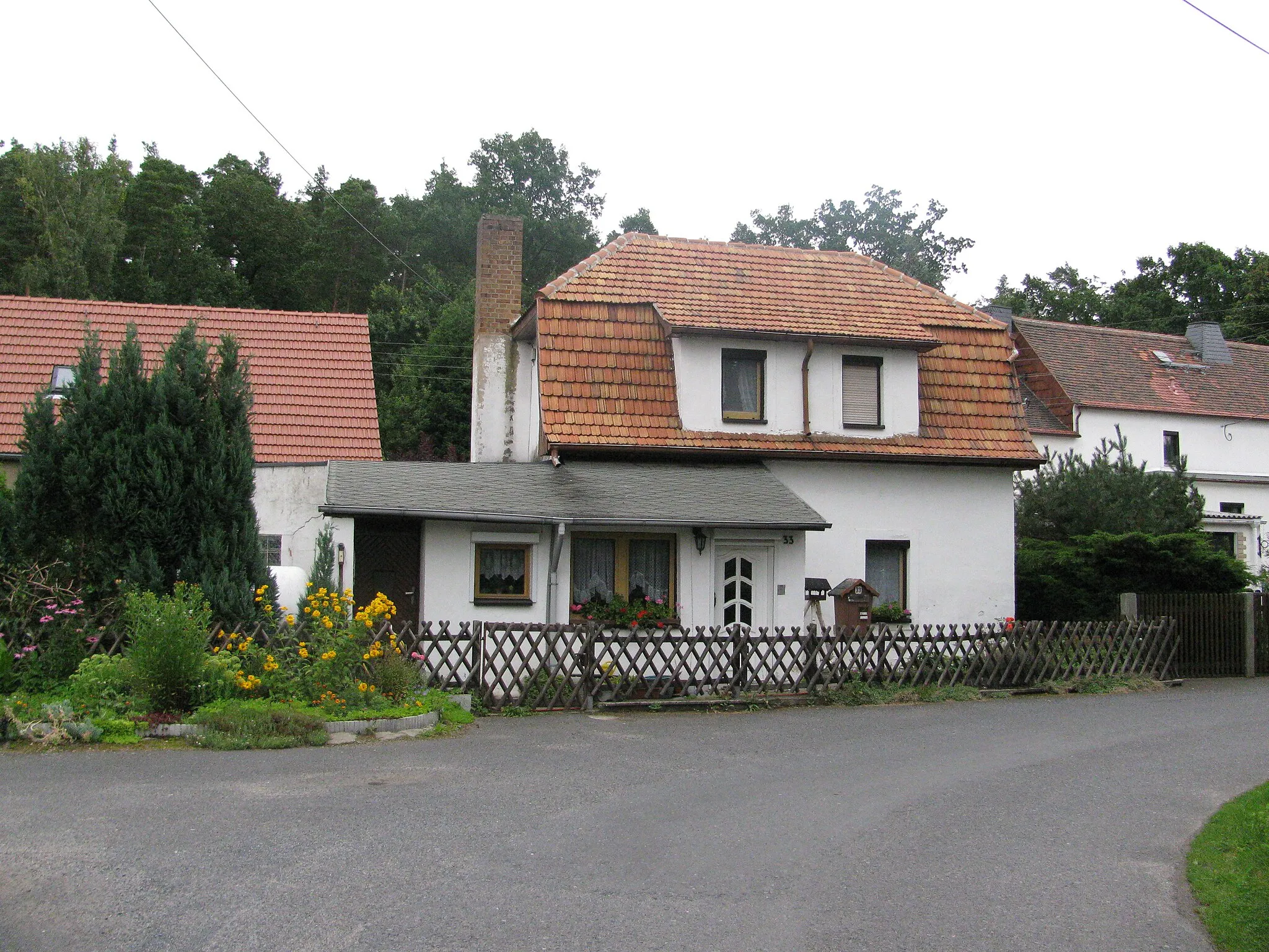 Photo showing: Häusleranwesen im Ortsteil Neuer Anbau, Weinböhla, Landkreis Meißen, Sachsen