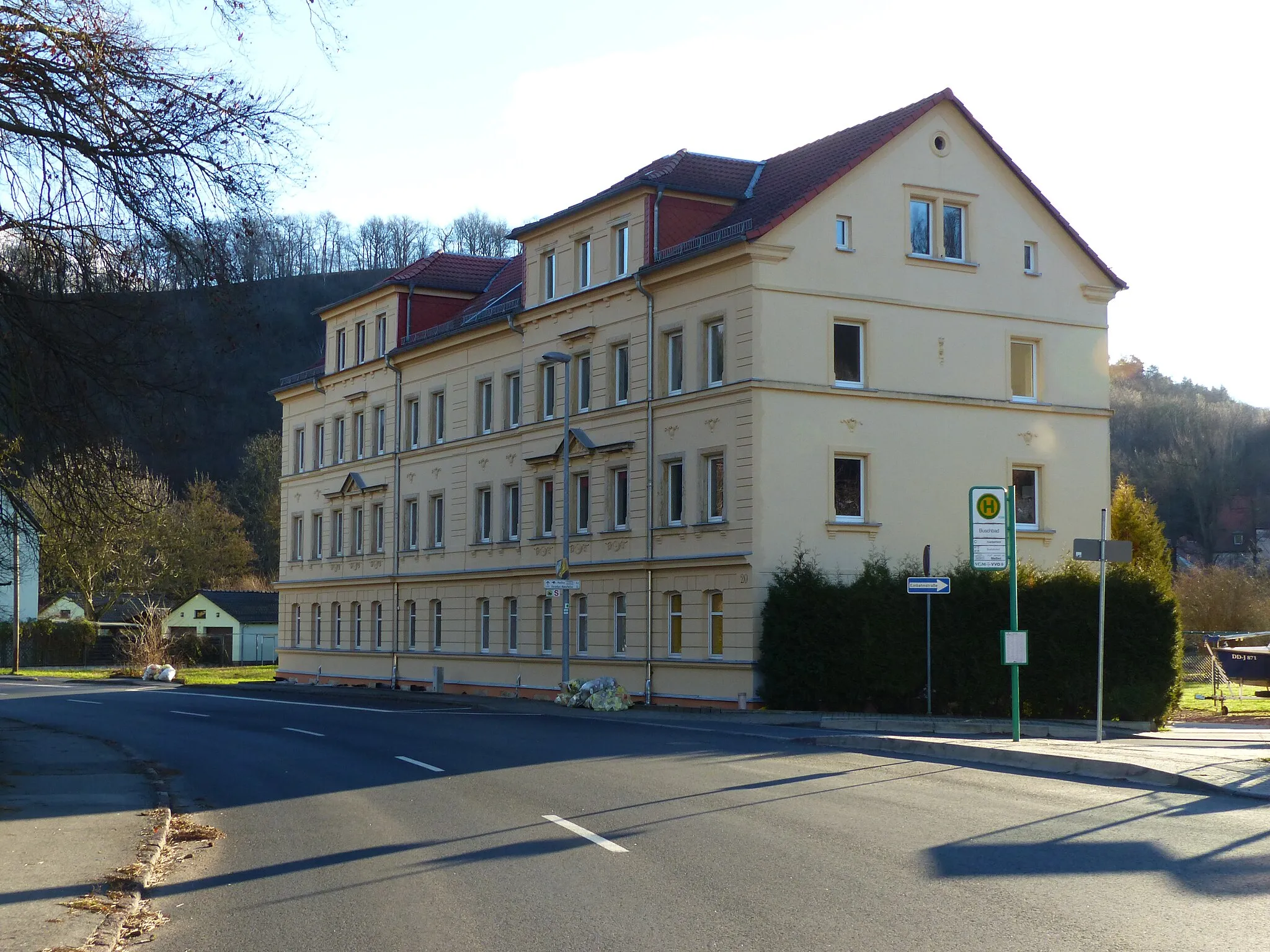 Photo showing: Denkmalgeschütztes Haus, Am Buschbad 19-20, Meissen