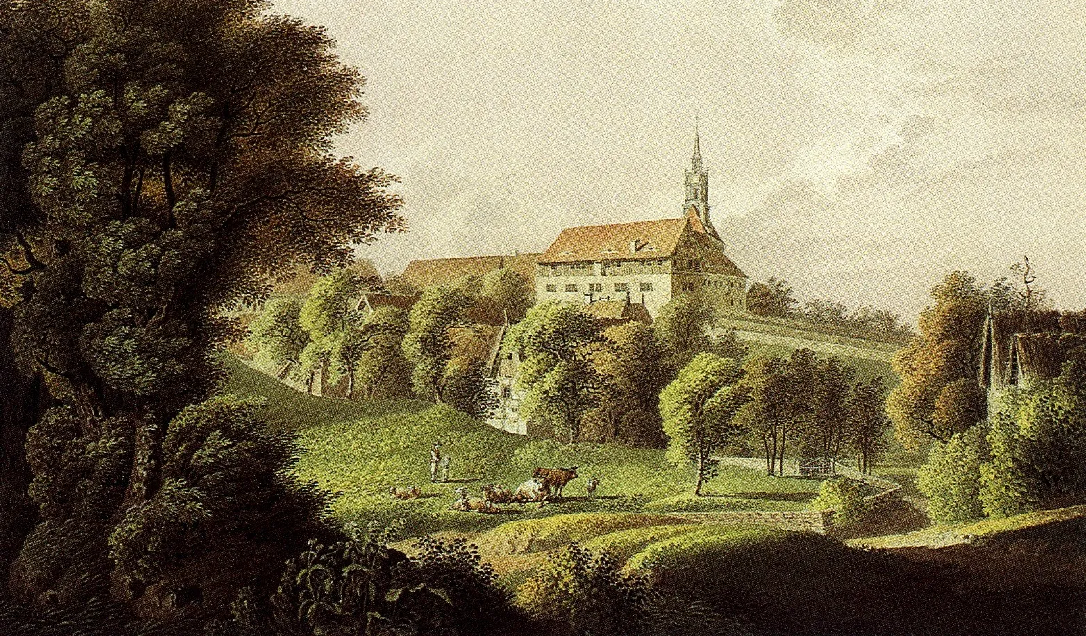 Photo showing: The Gorbitz manor-house, ca. 1800