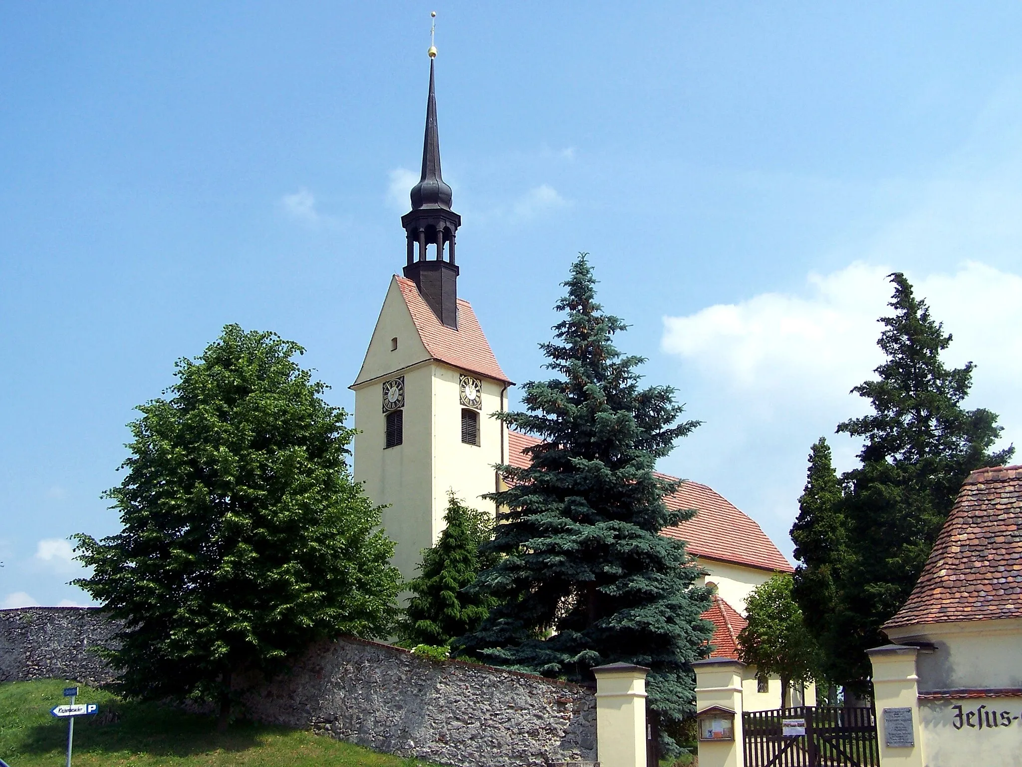 Photo showing: Kirche in de:Zodel, Gemeinde Neißeaue, Landkreis Görlitz