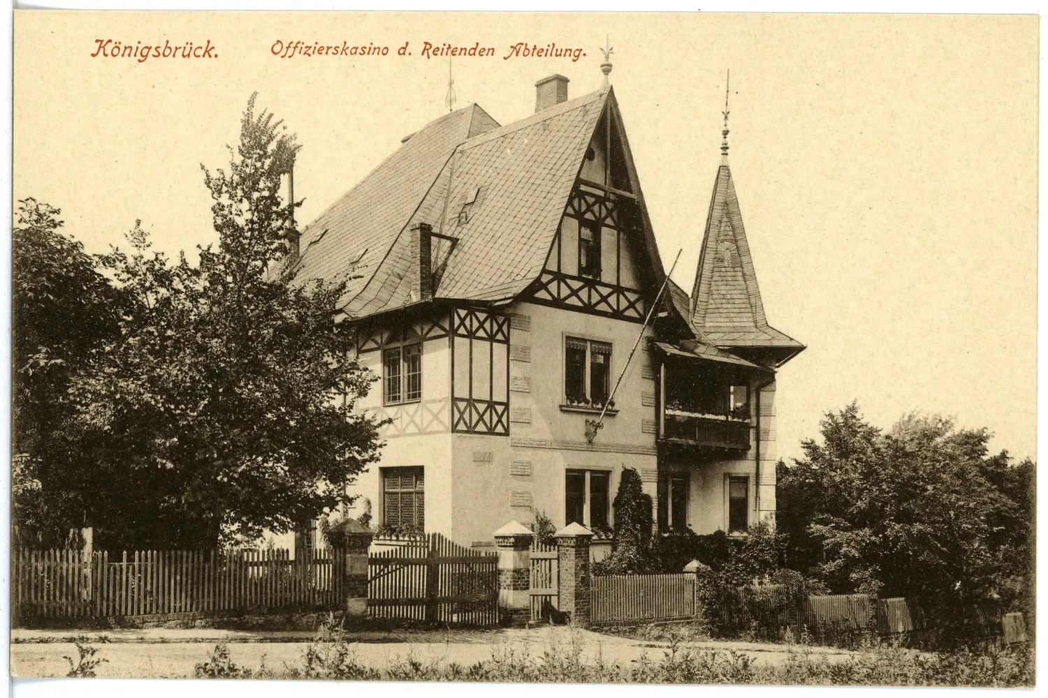Photo showing: Königsbrück; Offizierskasino der Reitende Abteilung