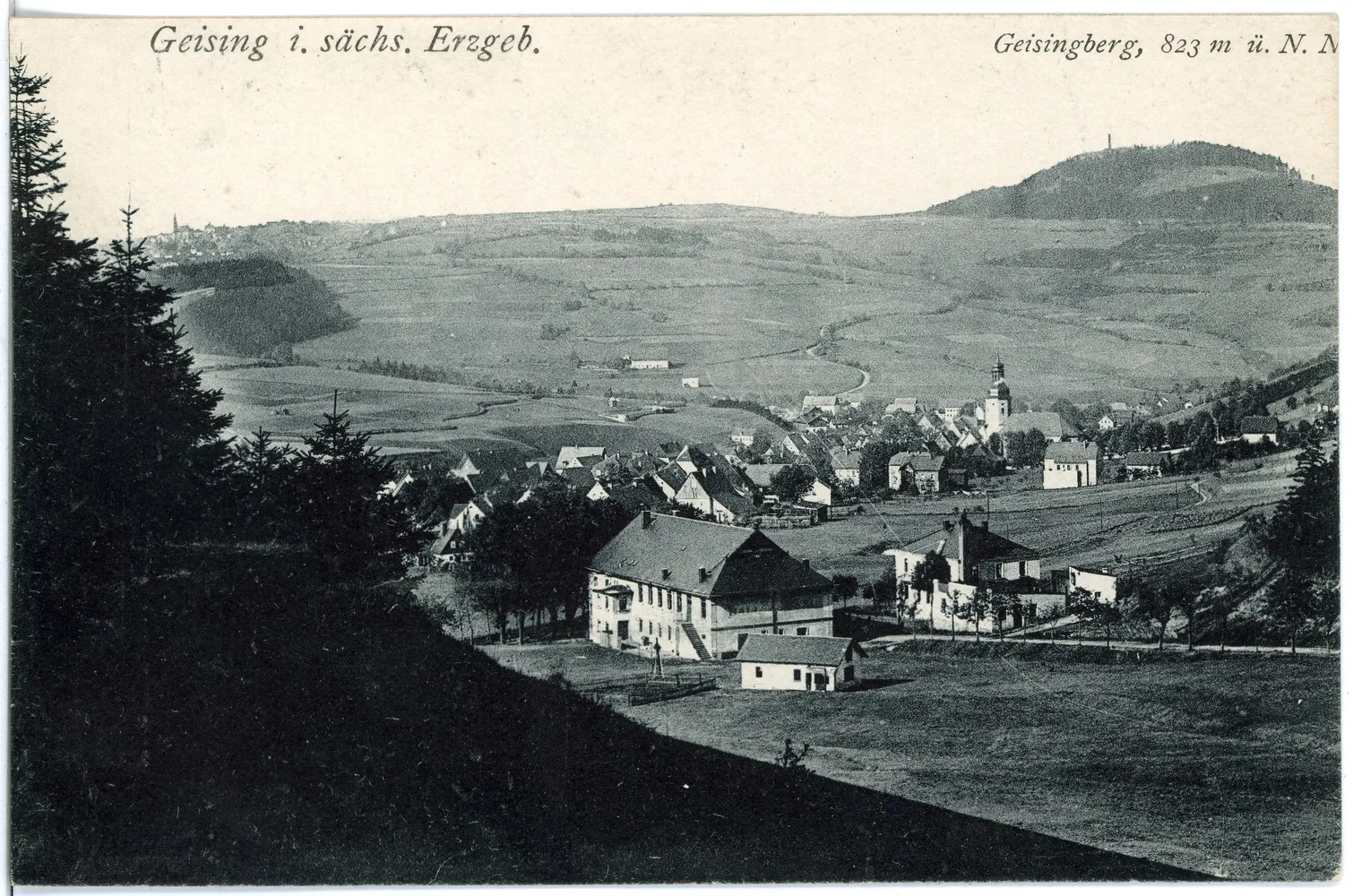 Photo showing: Geising; Blick auf Geising