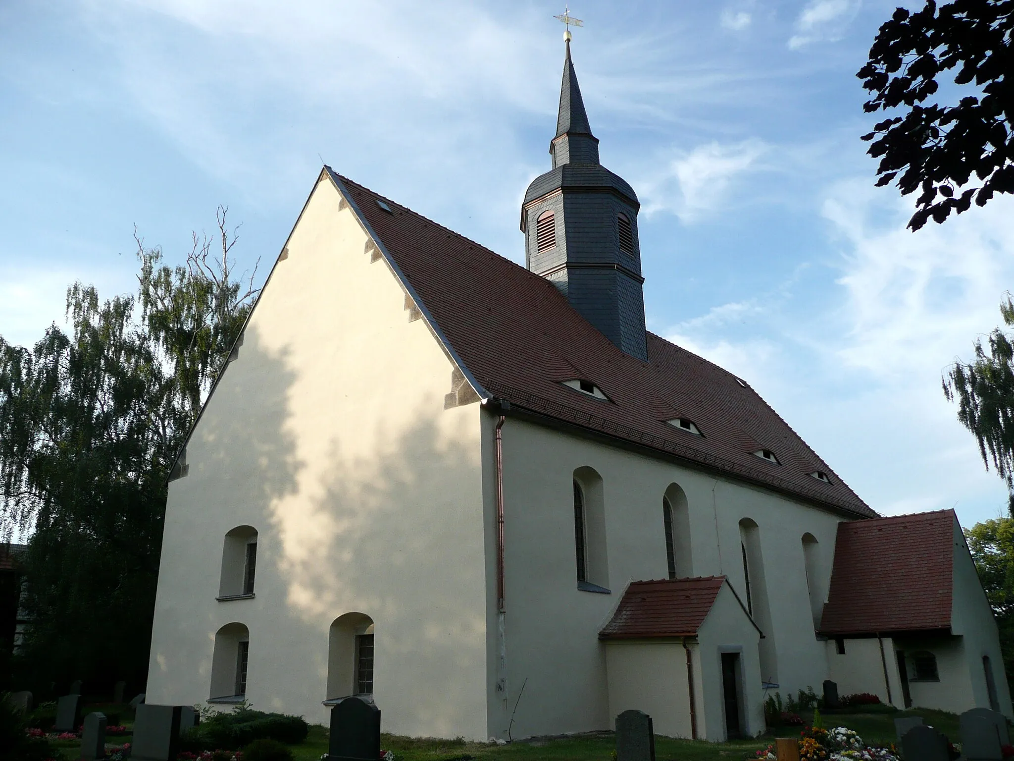 Photo showing: This image shows the evangelic church in Grumbach near Wilsdruff.