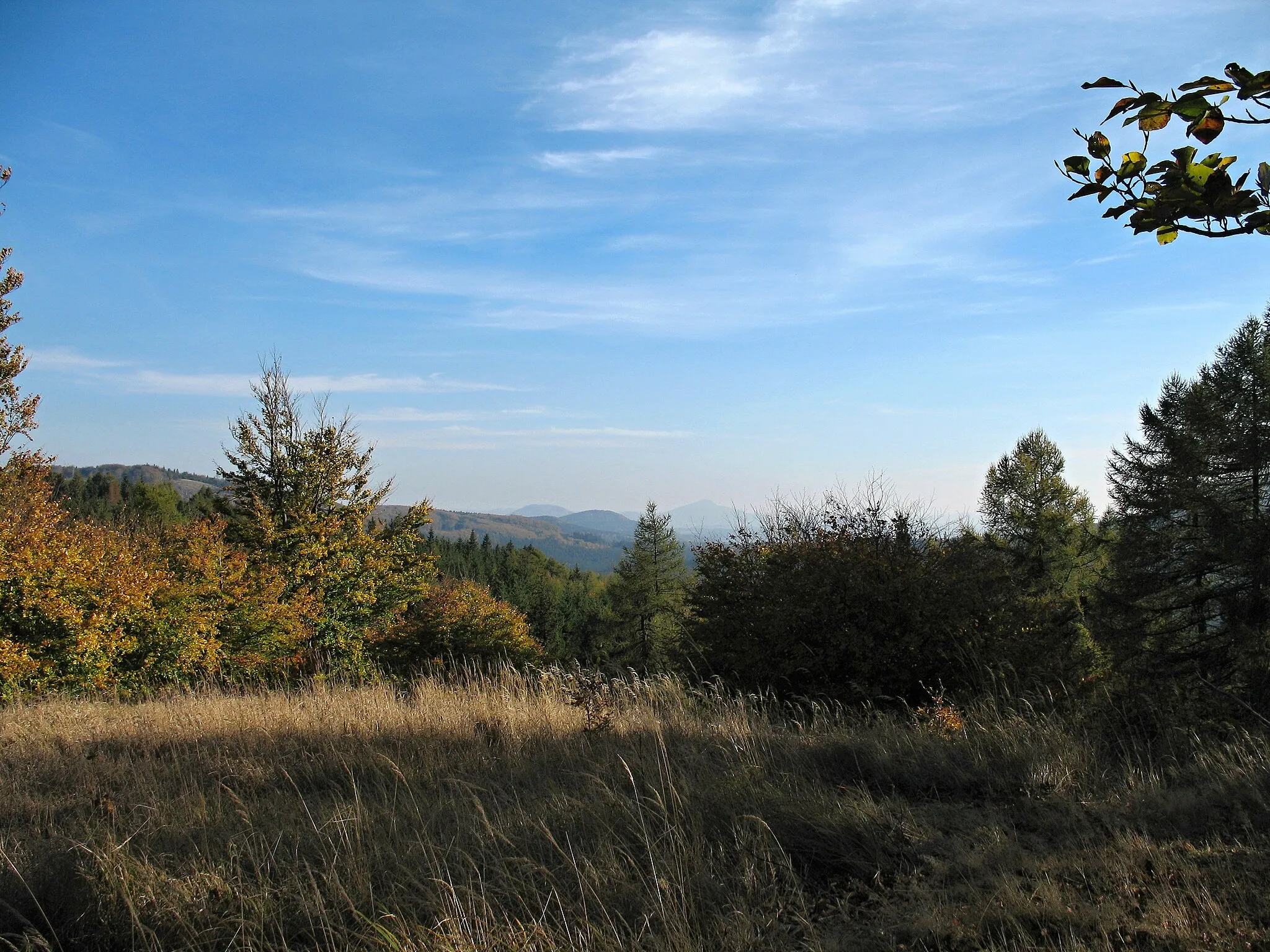 Photo showing: Výhled od Konopáče na východ