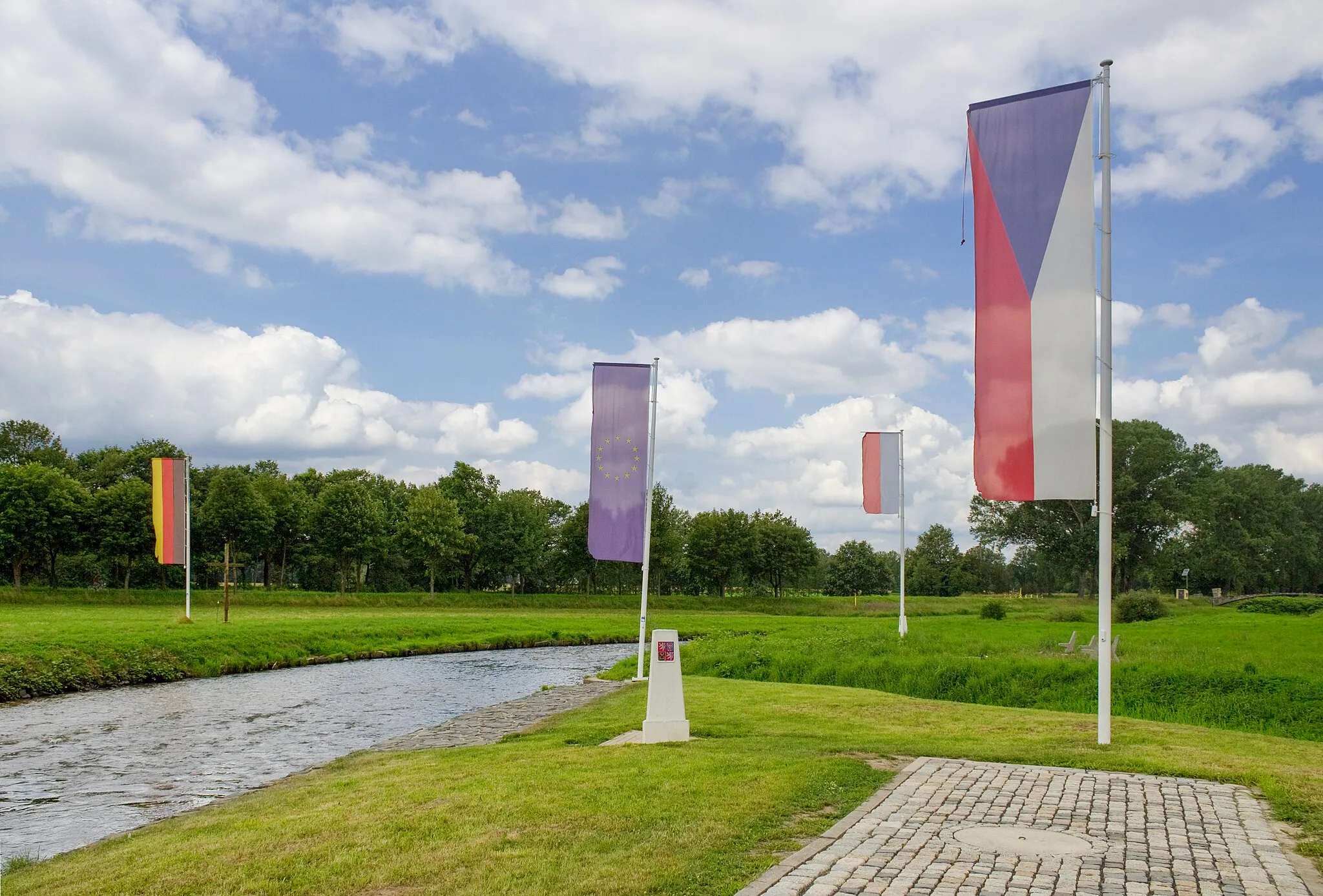 Photo showing: Tripoint of Germany, Czech Republic, and Poland